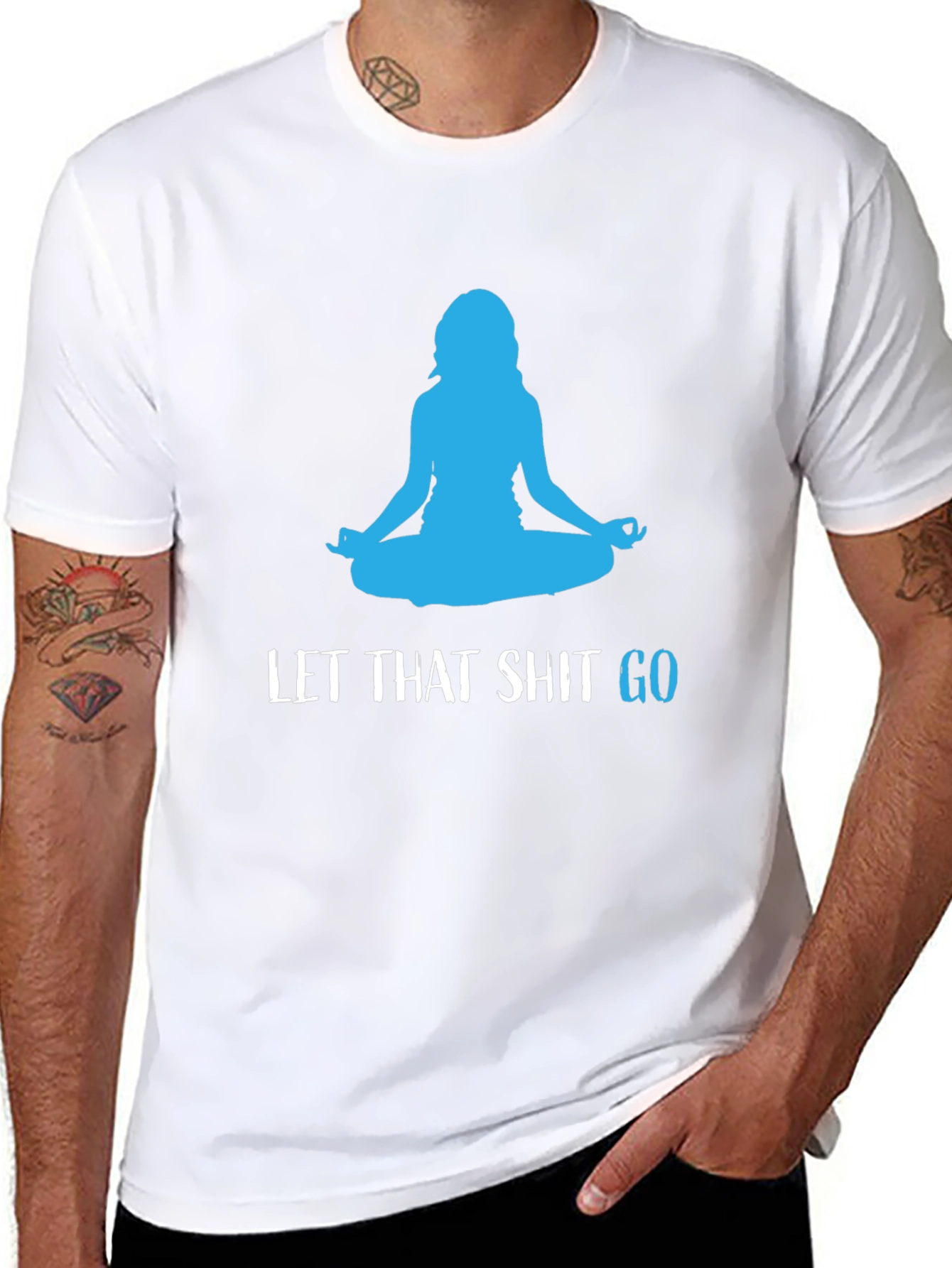 Let That Shit Go Black Yoga T-Shirt