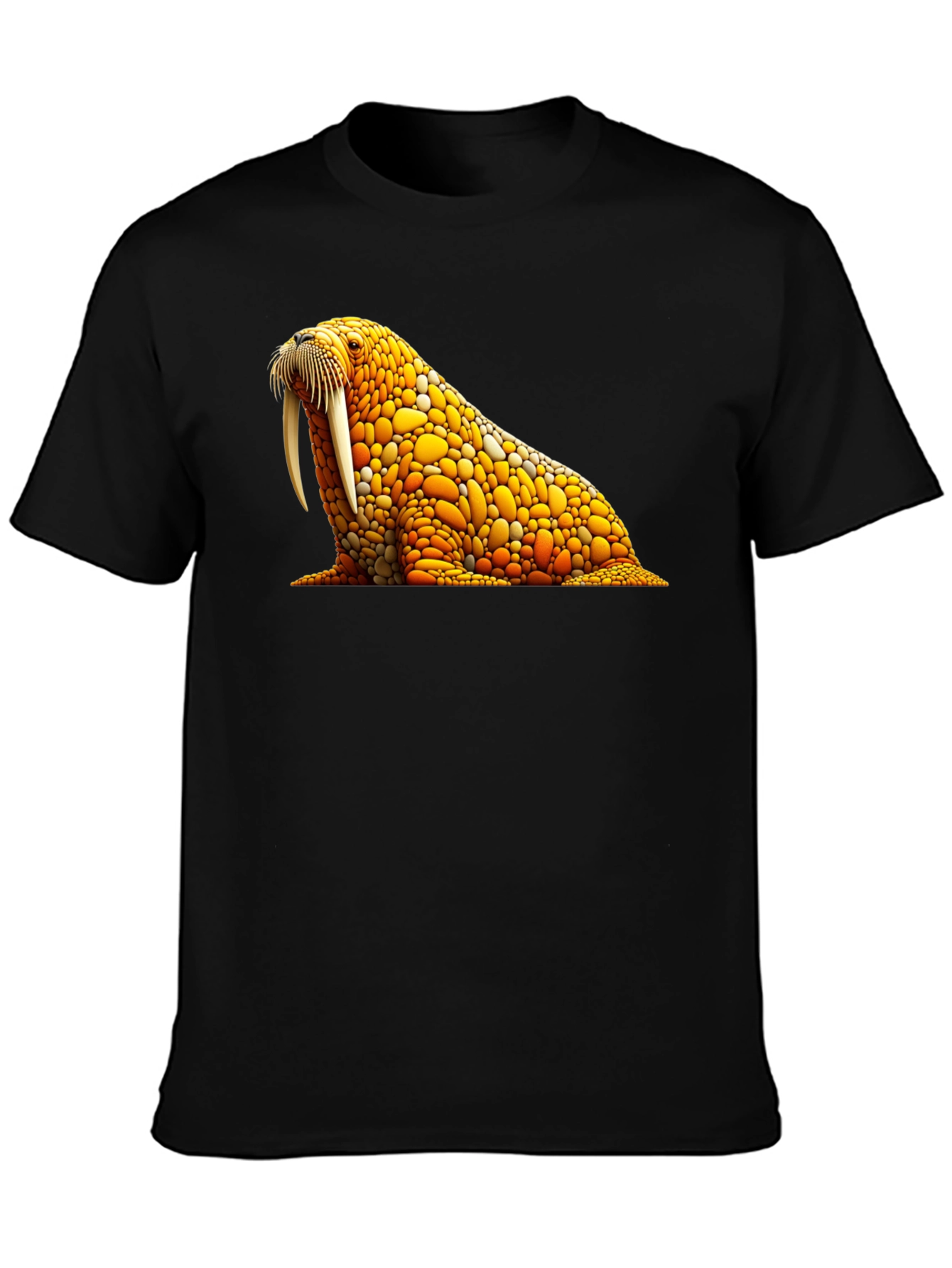 Walrus Mosaic Graphic Tee - Black