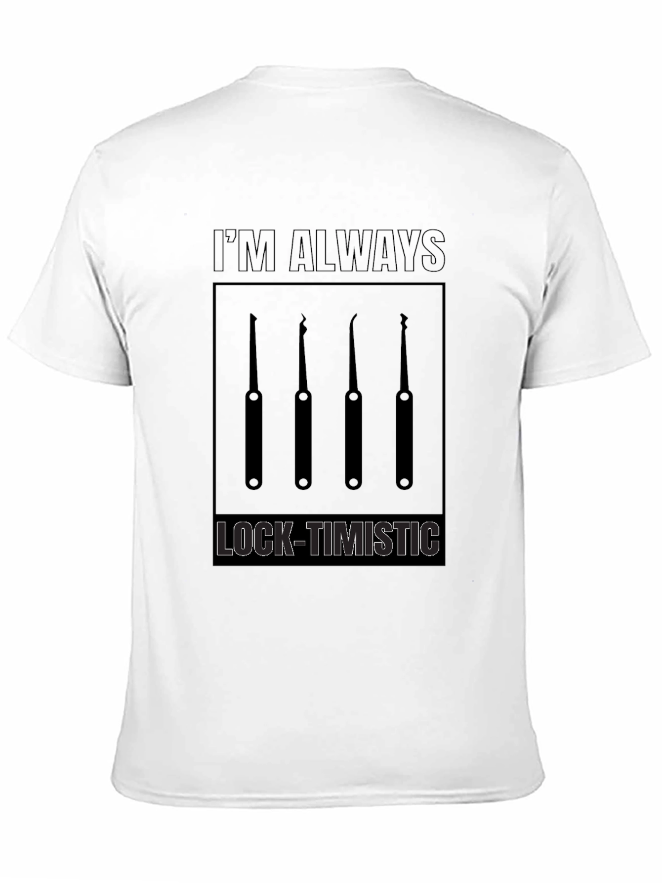 Lock-Timistic Black Graphic T-Shirt