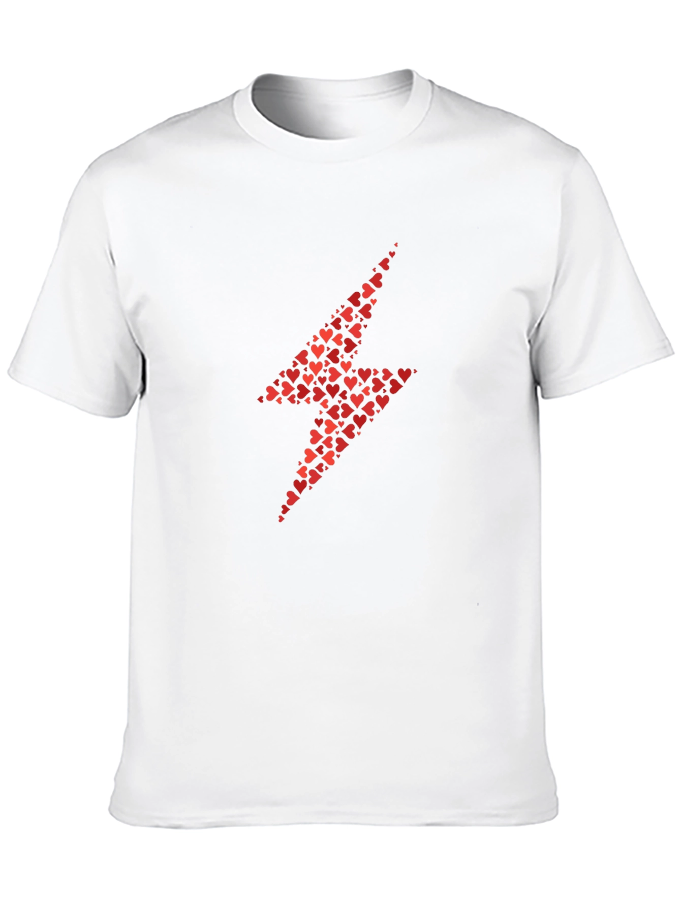 Heart Lightning Bolt T-Shirt - Black
