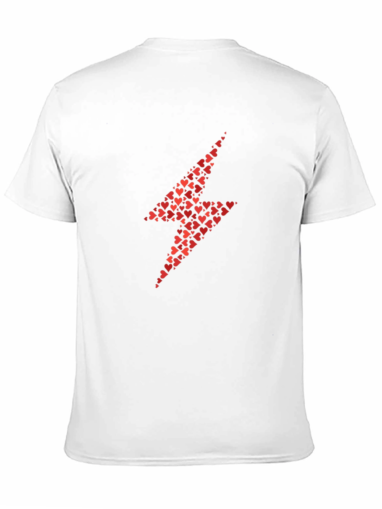 Heart Lightning Bolt T-Shirt - Black