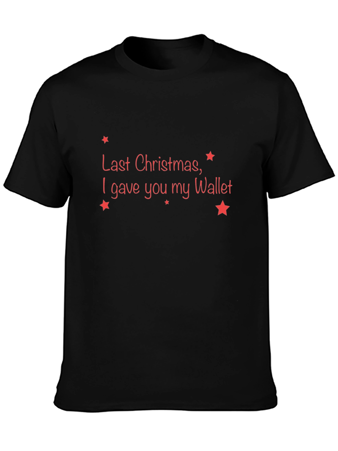Funny Christmas Wallet Graphic T-Shirt