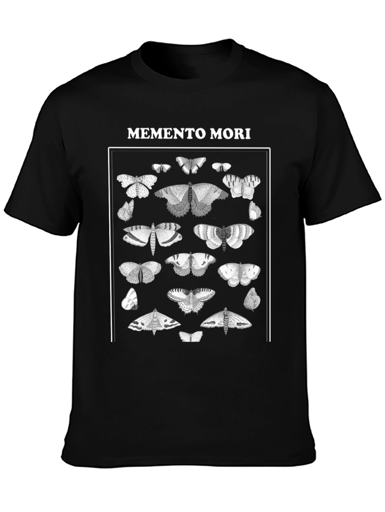 Memento Mori Moth Graphic T-Shirt