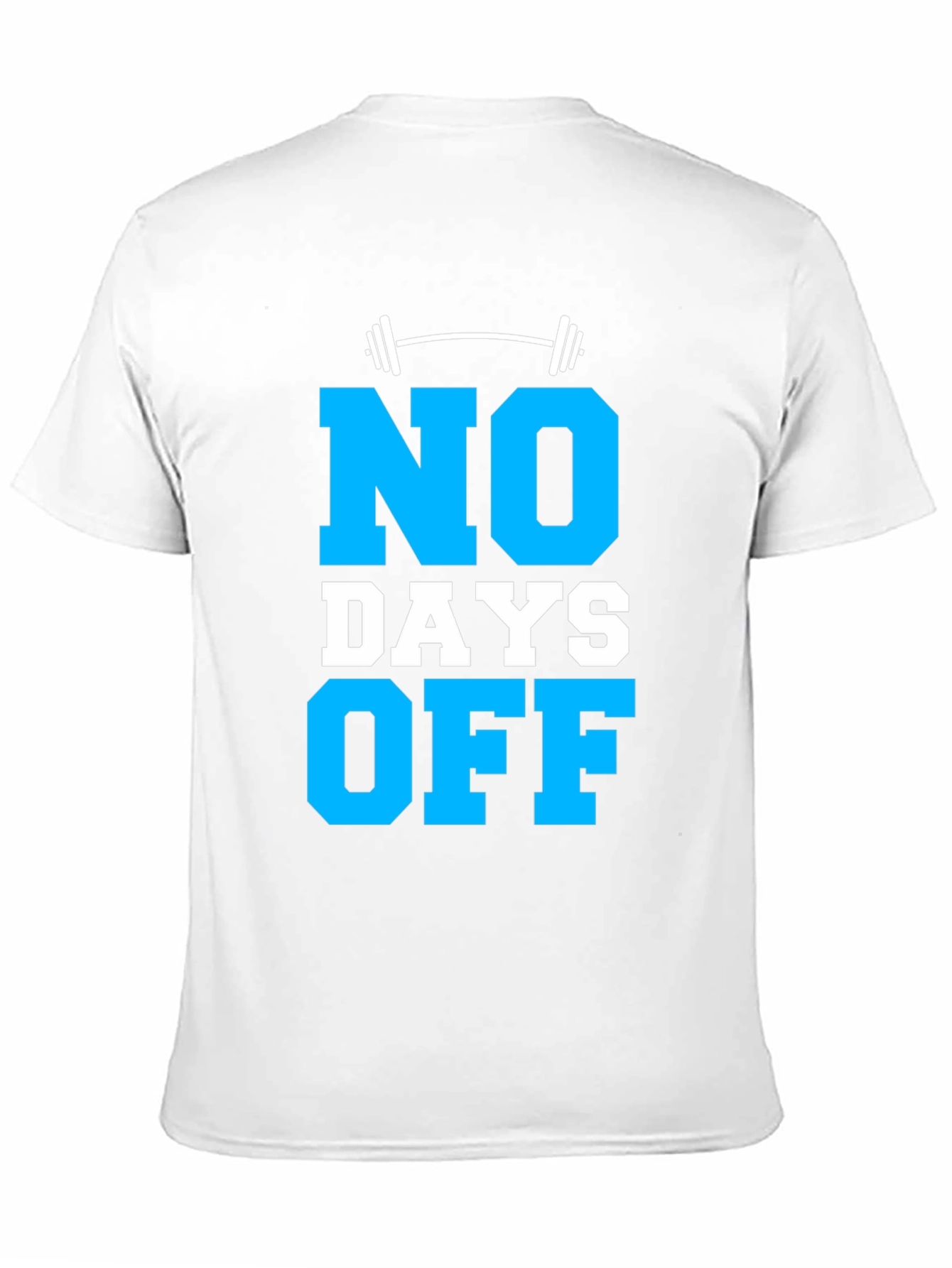 No Days Off Gym T-Shirt - Black Cotton Blend