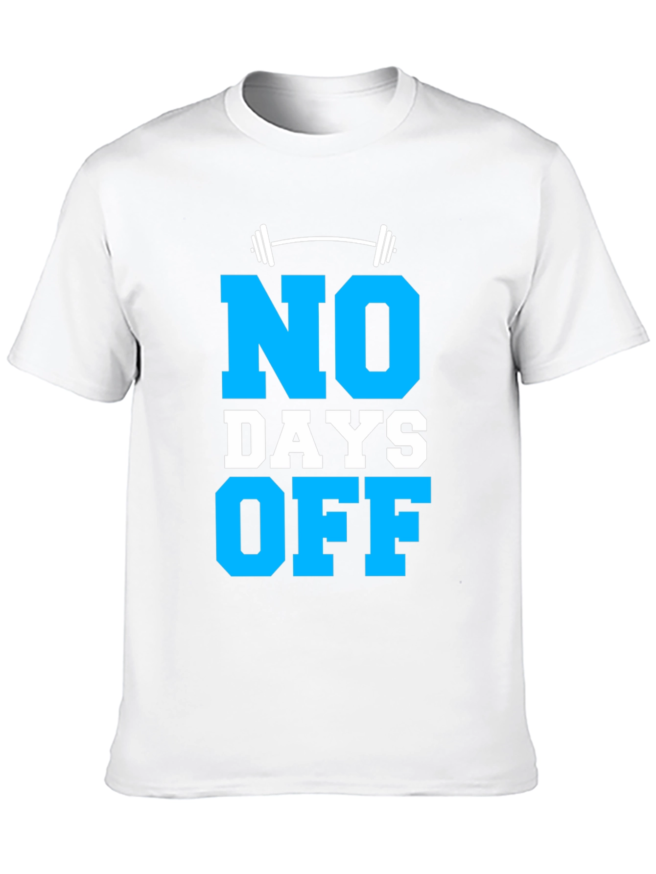 No Days Off Gym T-Shirt - Black Cotton Blend