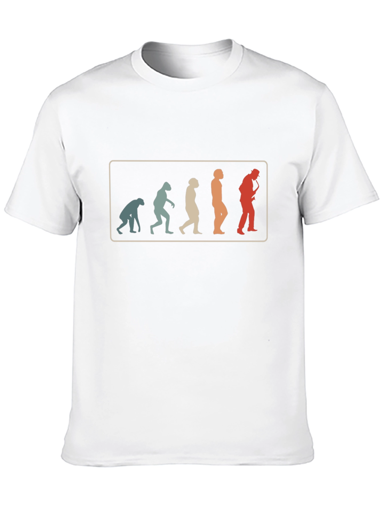 Evolution of Saxophone Player T-Shirt - Retro Music Tee