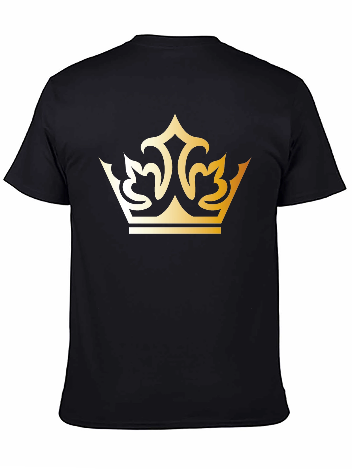 Gold Crown Graphic Black T-Shirt