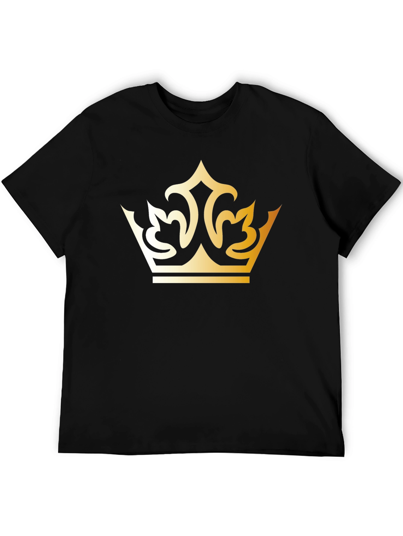 Gold Crown Graphic Black T-Shirt