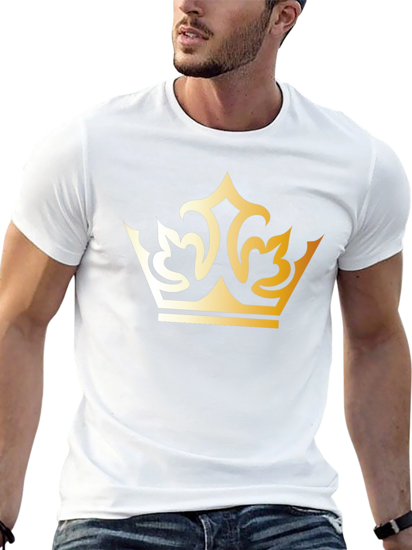 Gold Crown Graphic Black T-Shirt