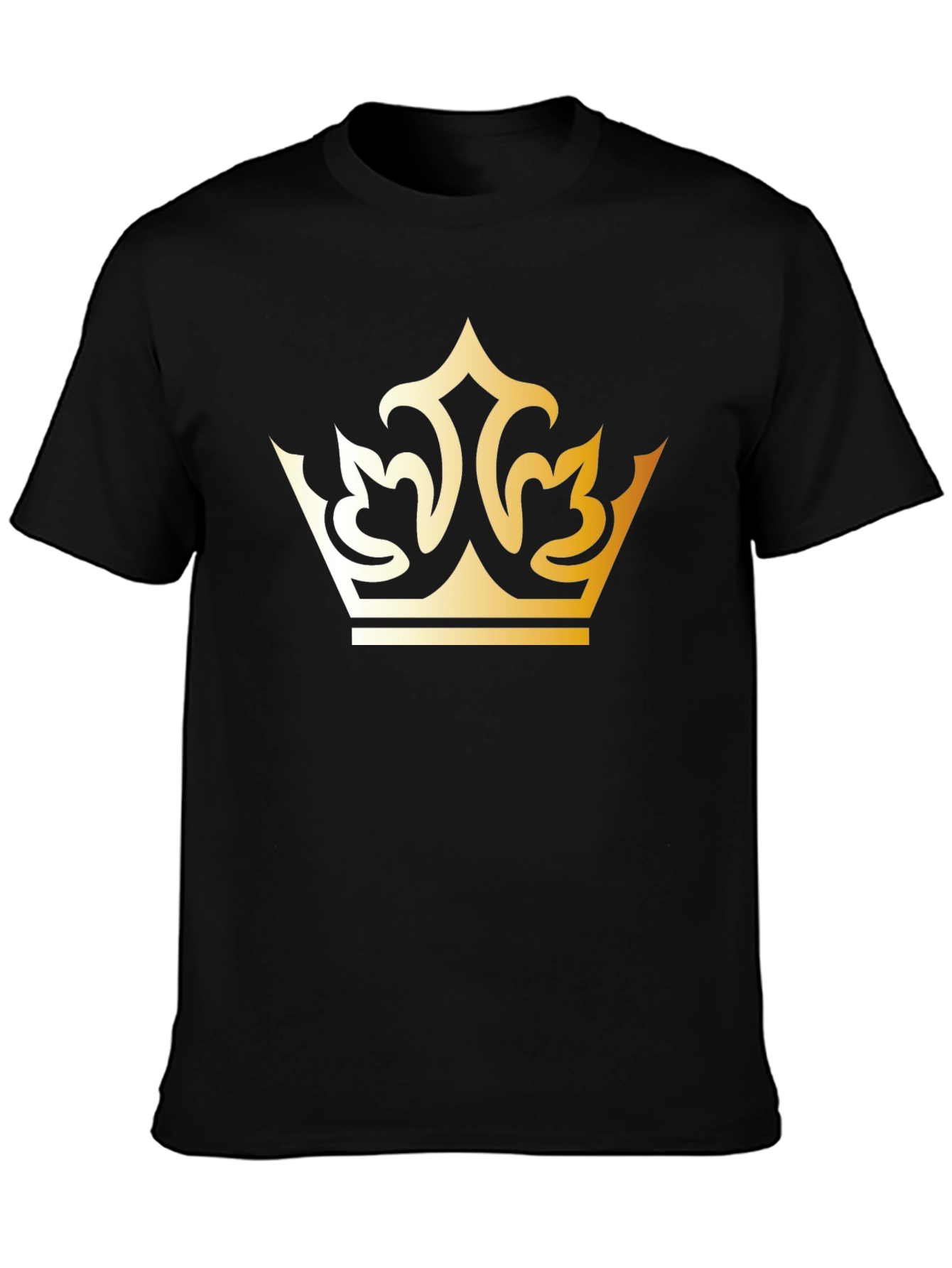 Gold Crown Graphic Black T-Shirt