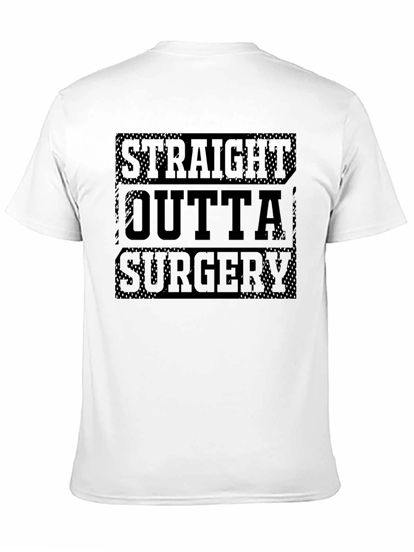 Straight Outta Surgery Black Graphic Tee