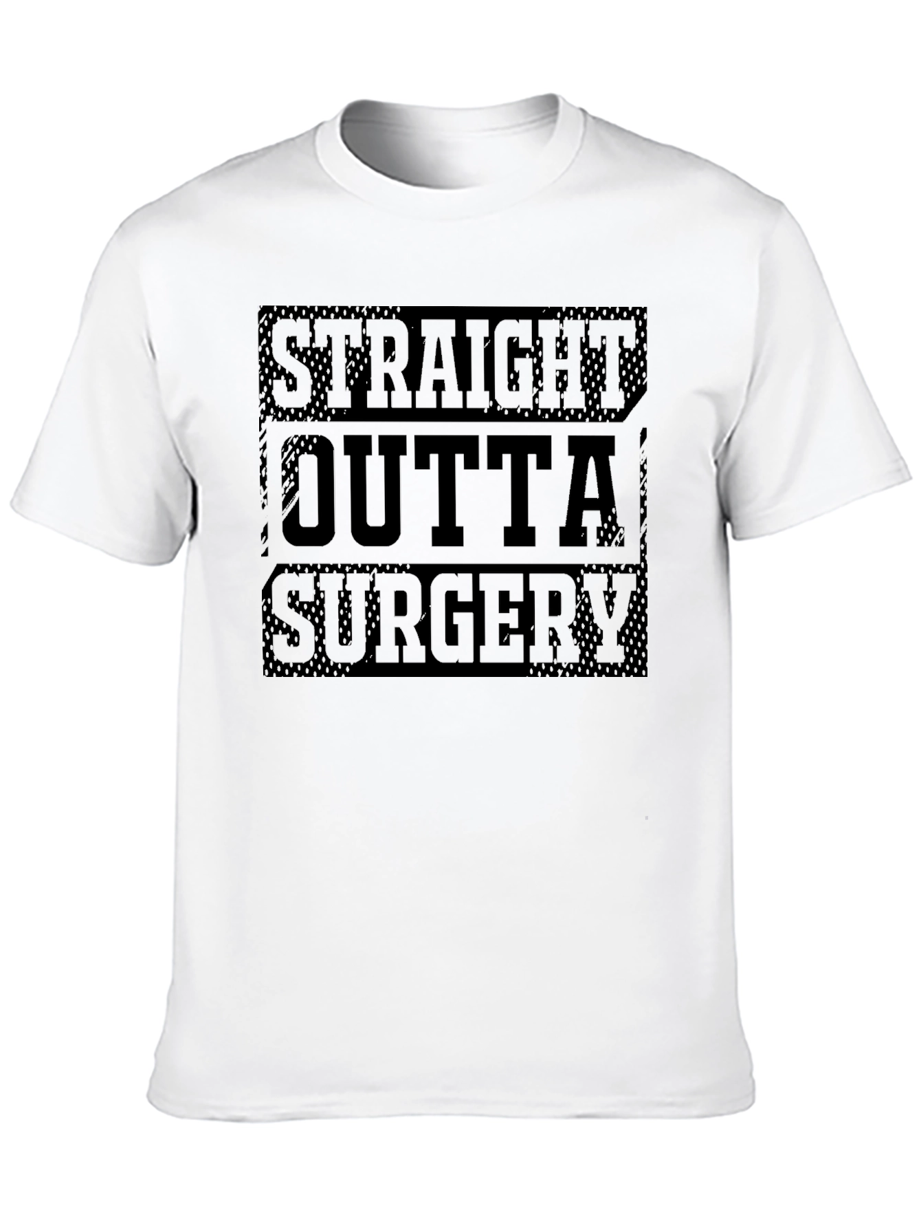 Straight Outta Surgery Black Graphic Tee