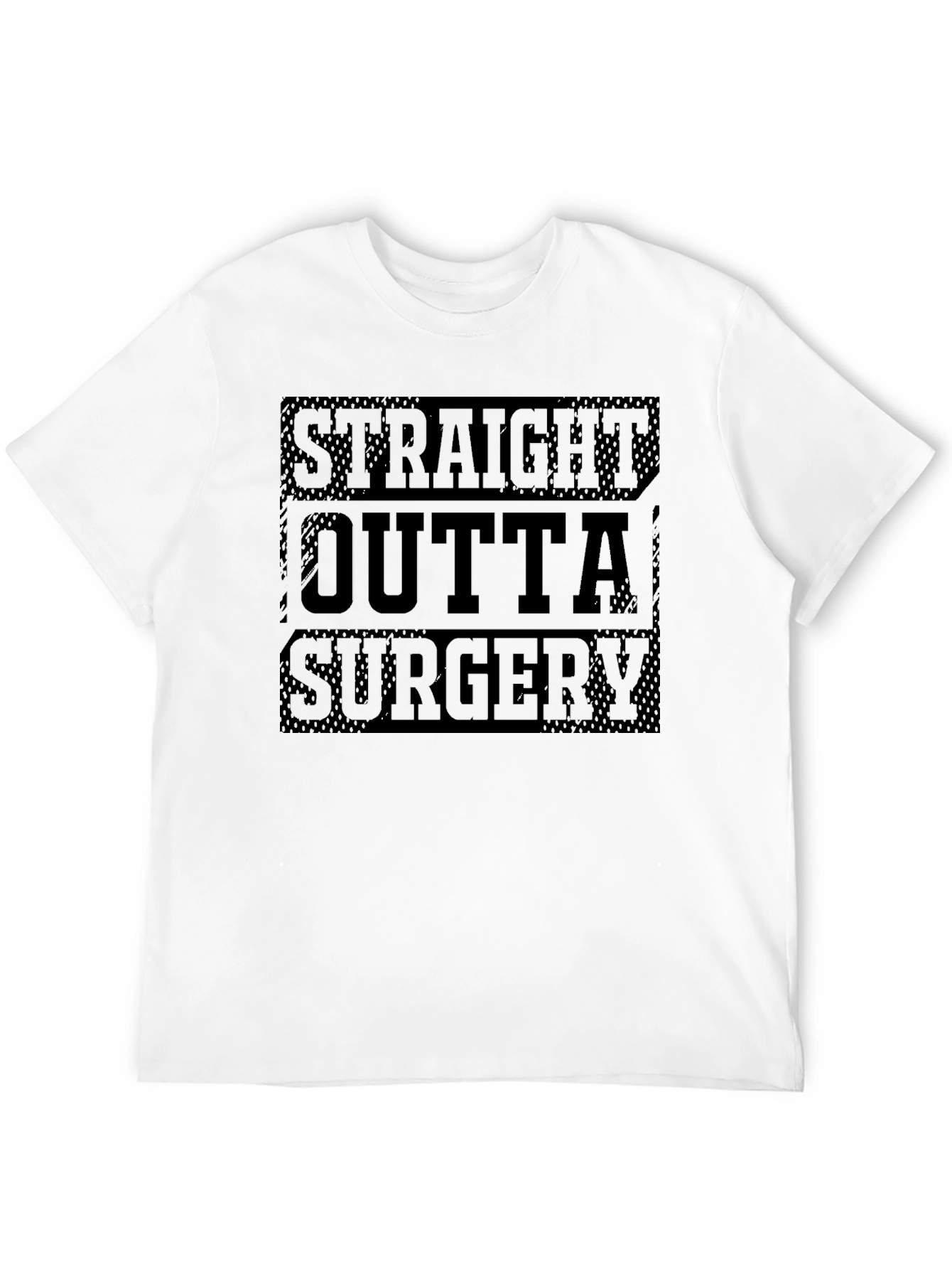 Straight Outta Surgery Black Graphic Tee