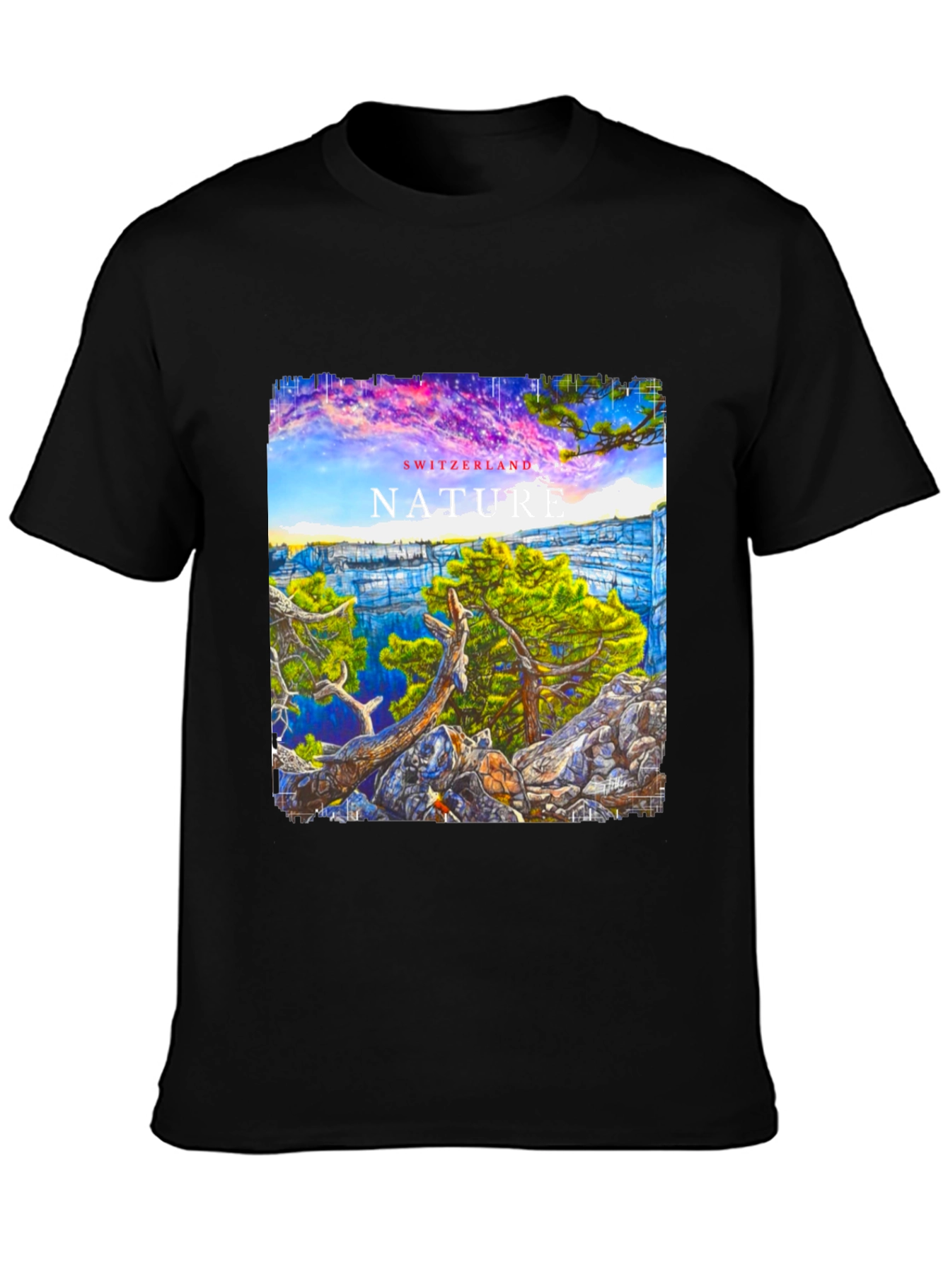 Switzerland Nature Graphic T-Shirt