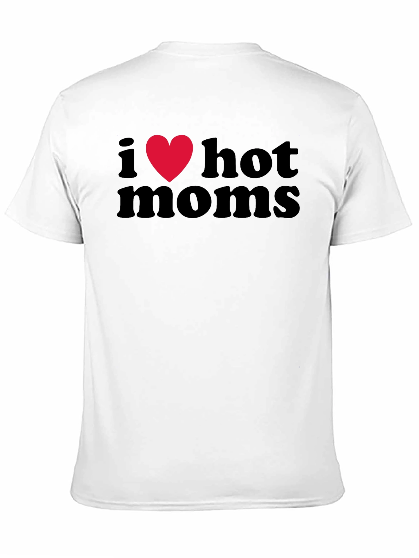I Heart Hot Moms Black Graphic T-Shirt