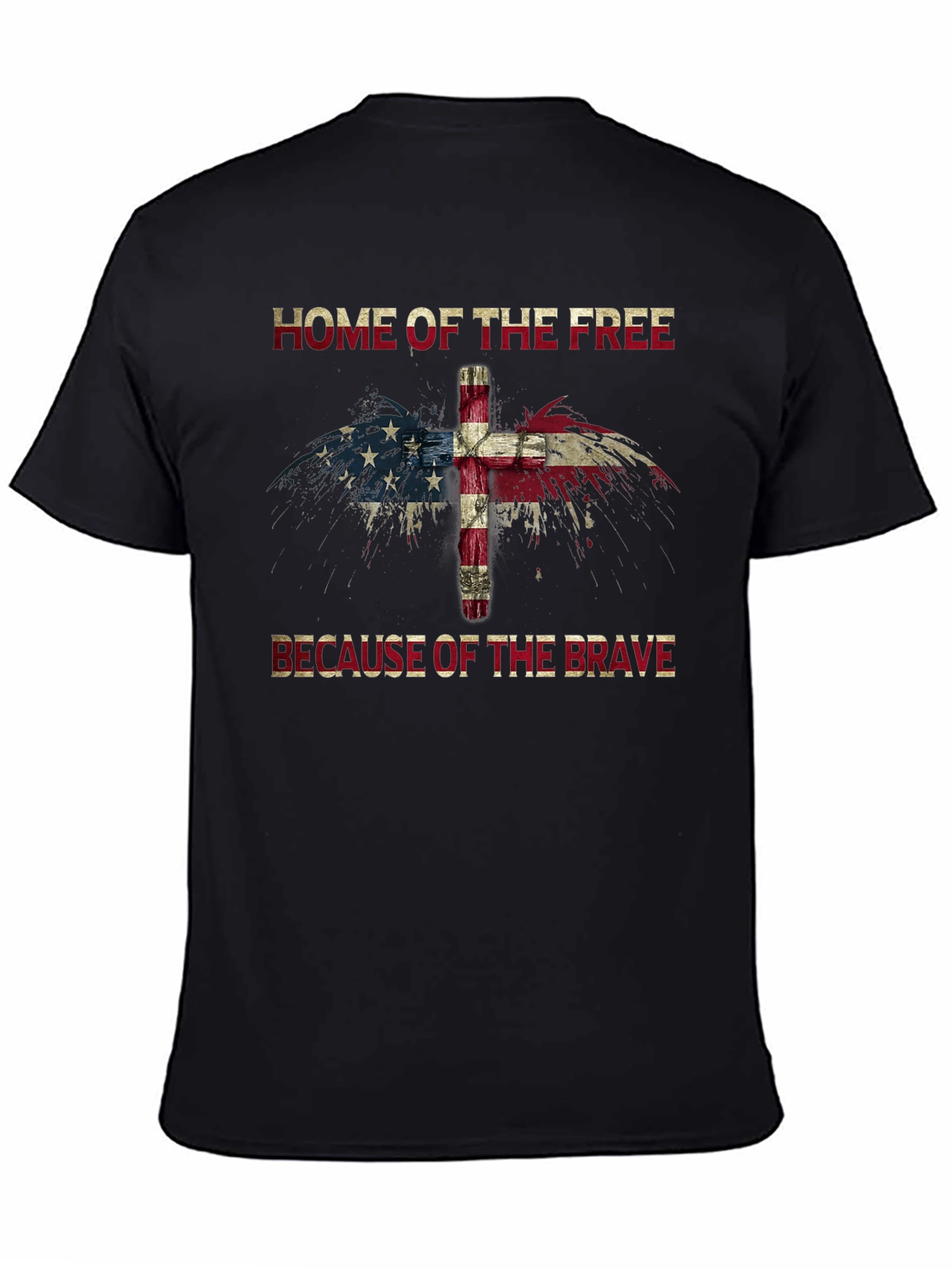 Home of the Free Christian USA Flag T-Shirt