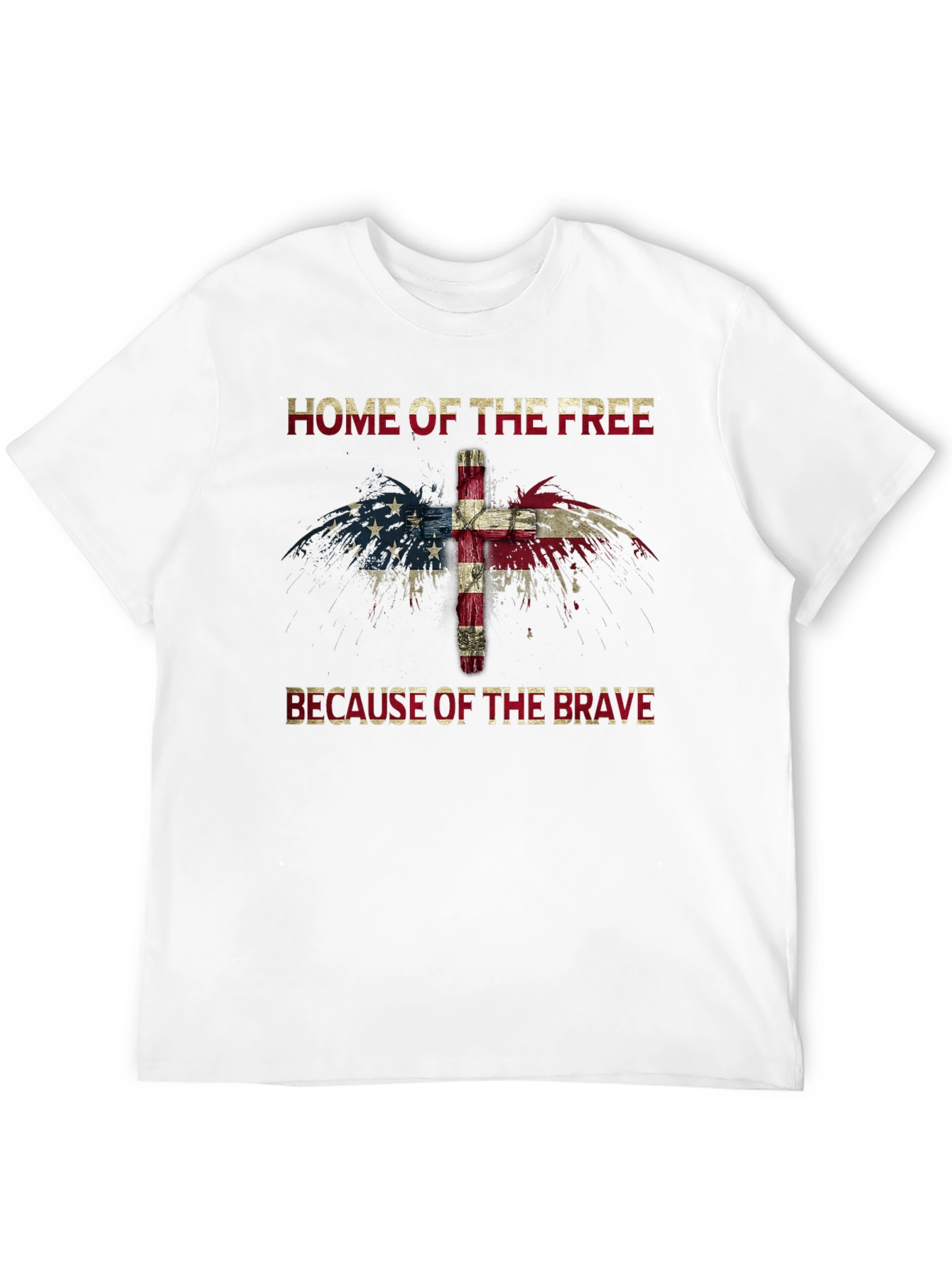 Home of the Free Christian USA Flag T-Shirt