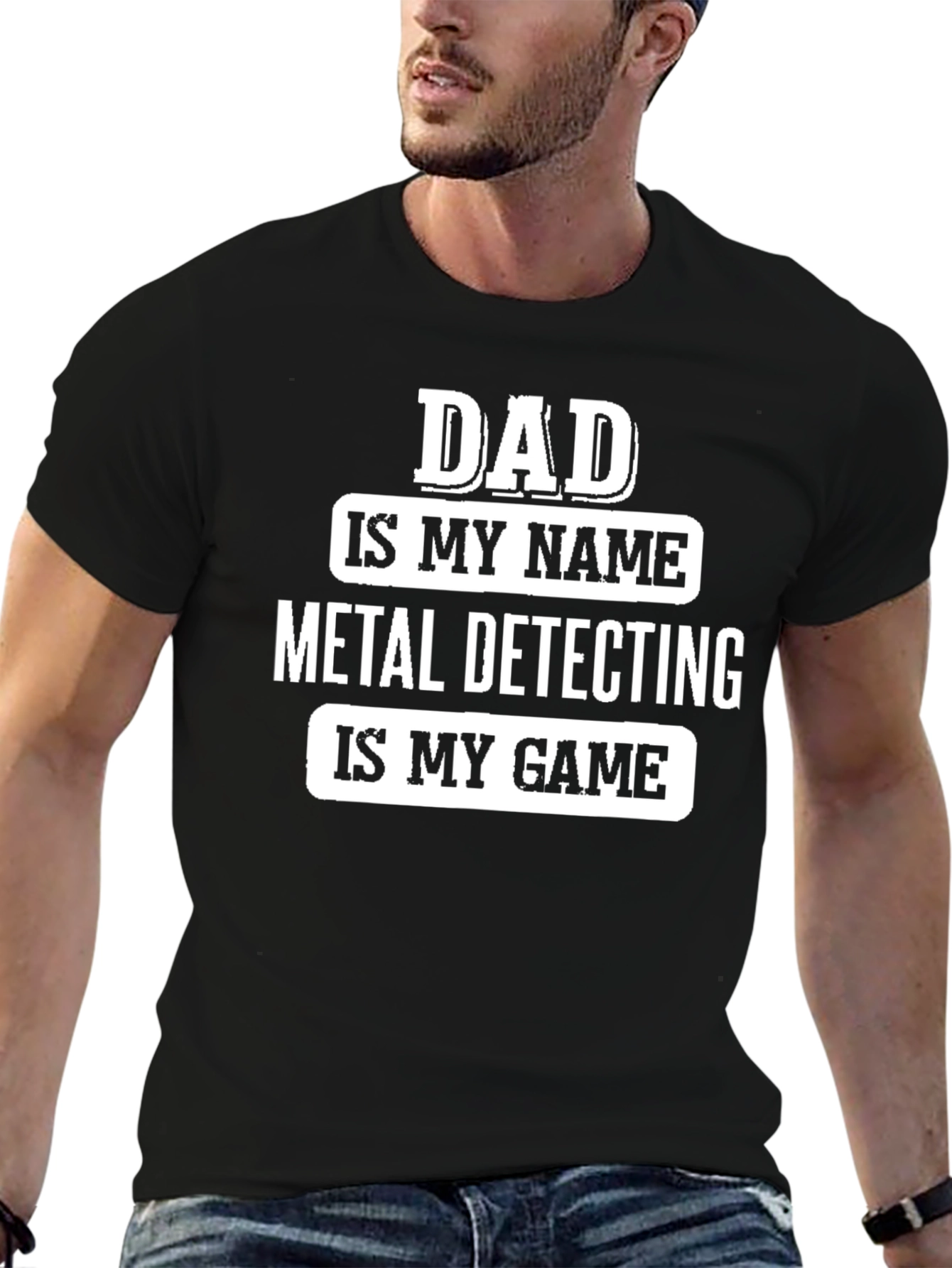 Dad Metal Detecting T-Shirt - Funny Gift
