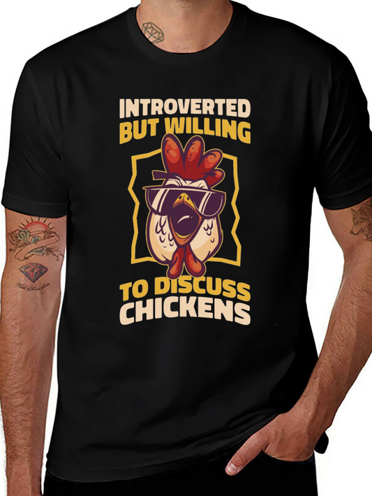Introverted Chicken Graphic Tee - Discuss Chickens!