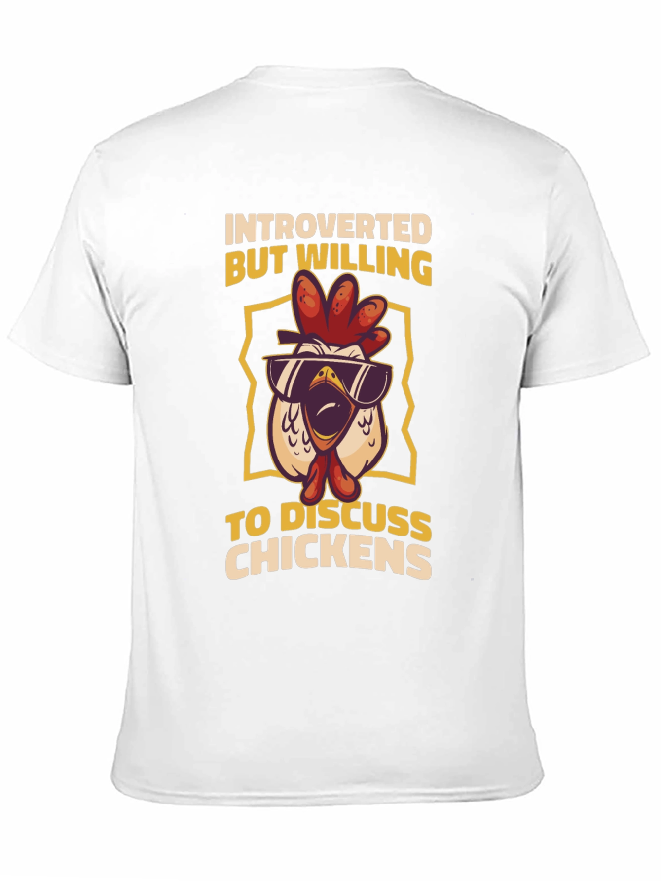 Introverted Chicken Graphic Tee - Discuss Chickens!