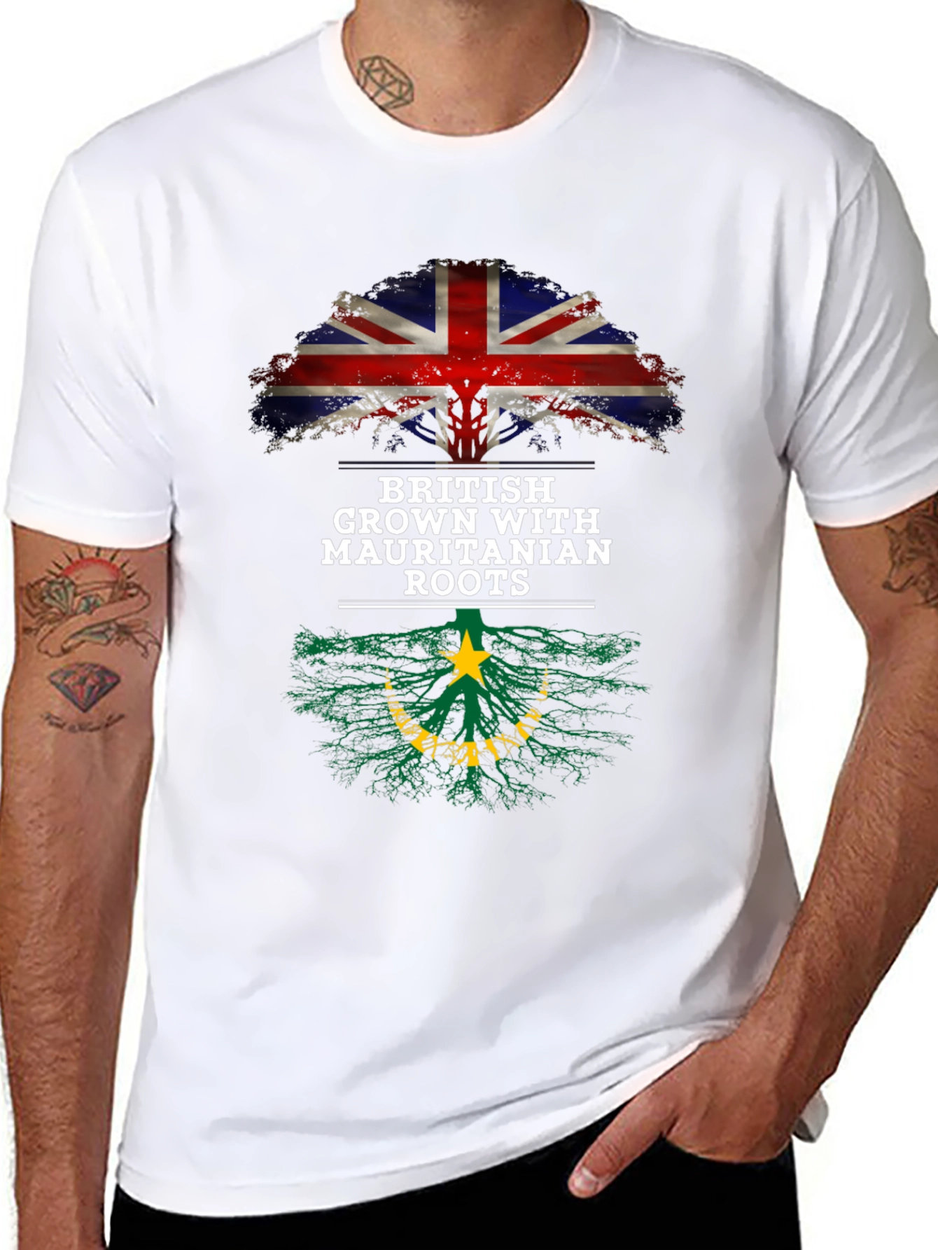 British Grown Mauritanian Roots Graphic Tee