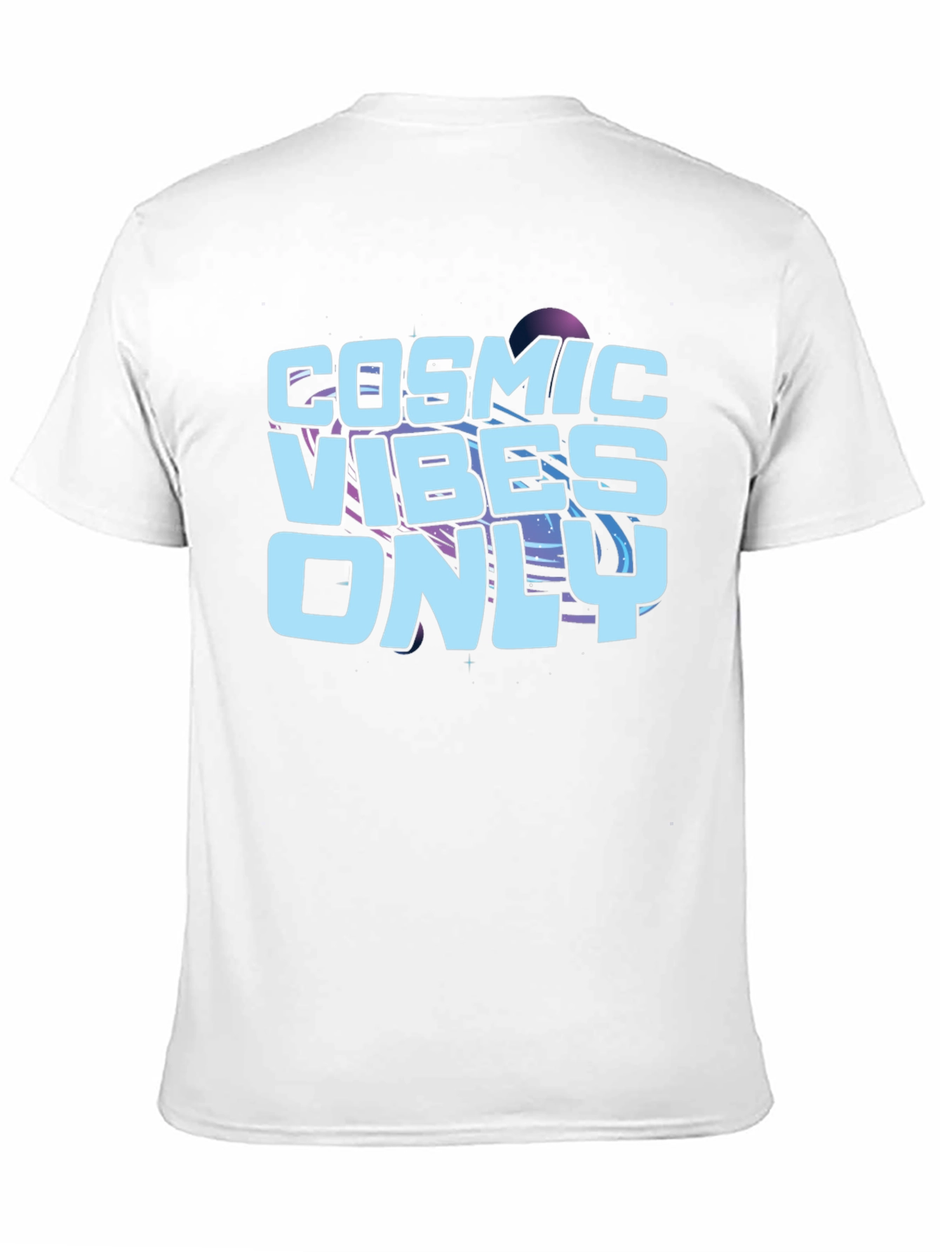 Cosmic Vibes Only Black Graphic Tee