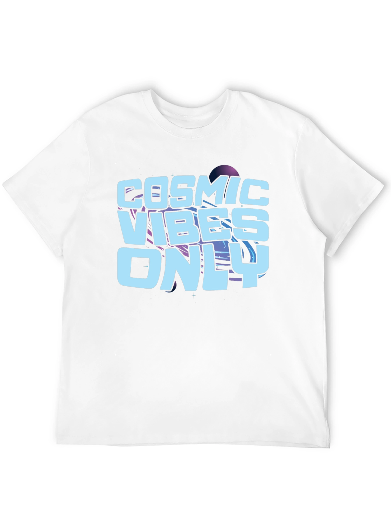 Cosmic Vibes Only Black Graphic Tee