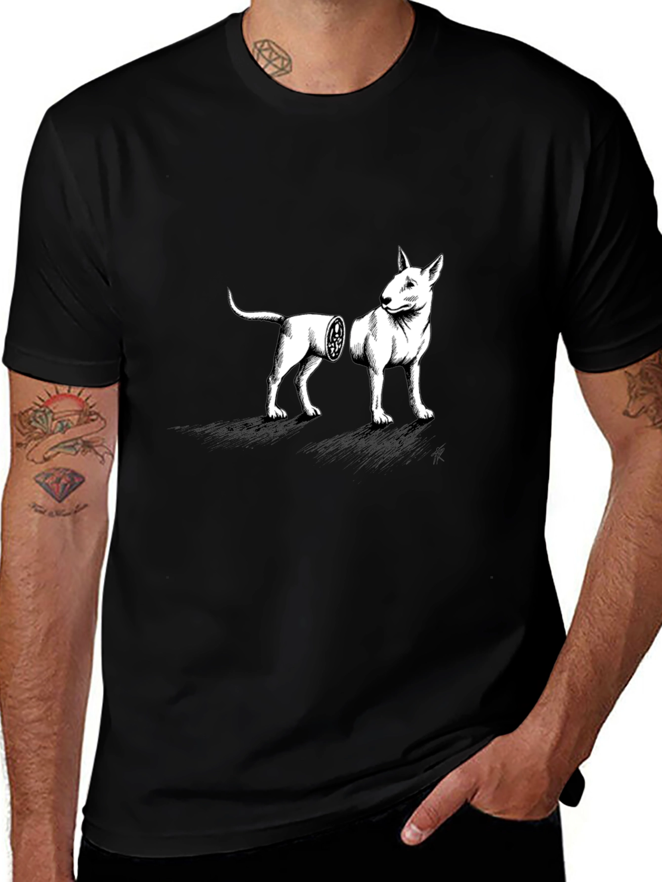Dog Anatomy T-Shirt - Unique Graphic Tee