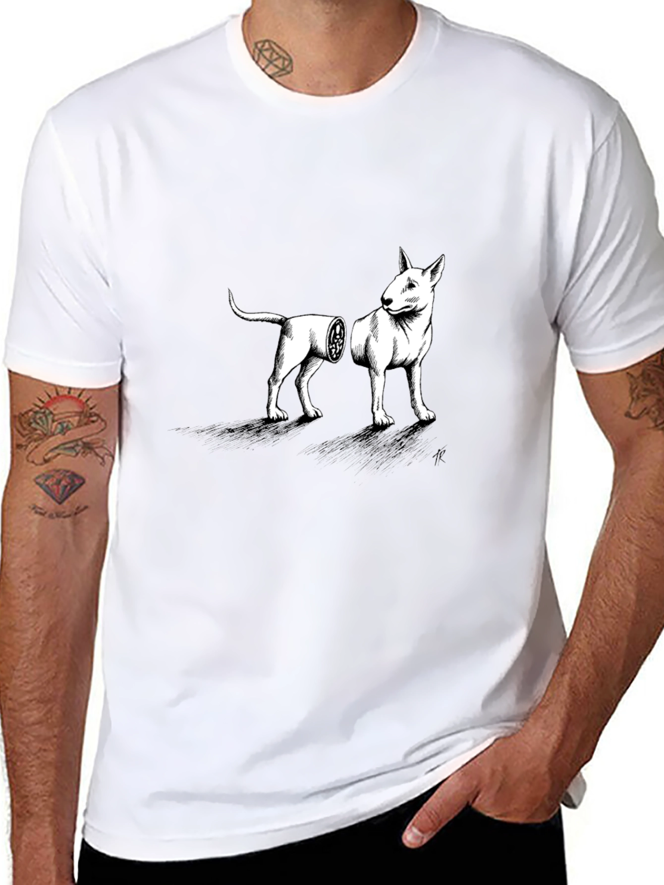 Dog Anatomy T-Shirt - Unique Graphic Tee