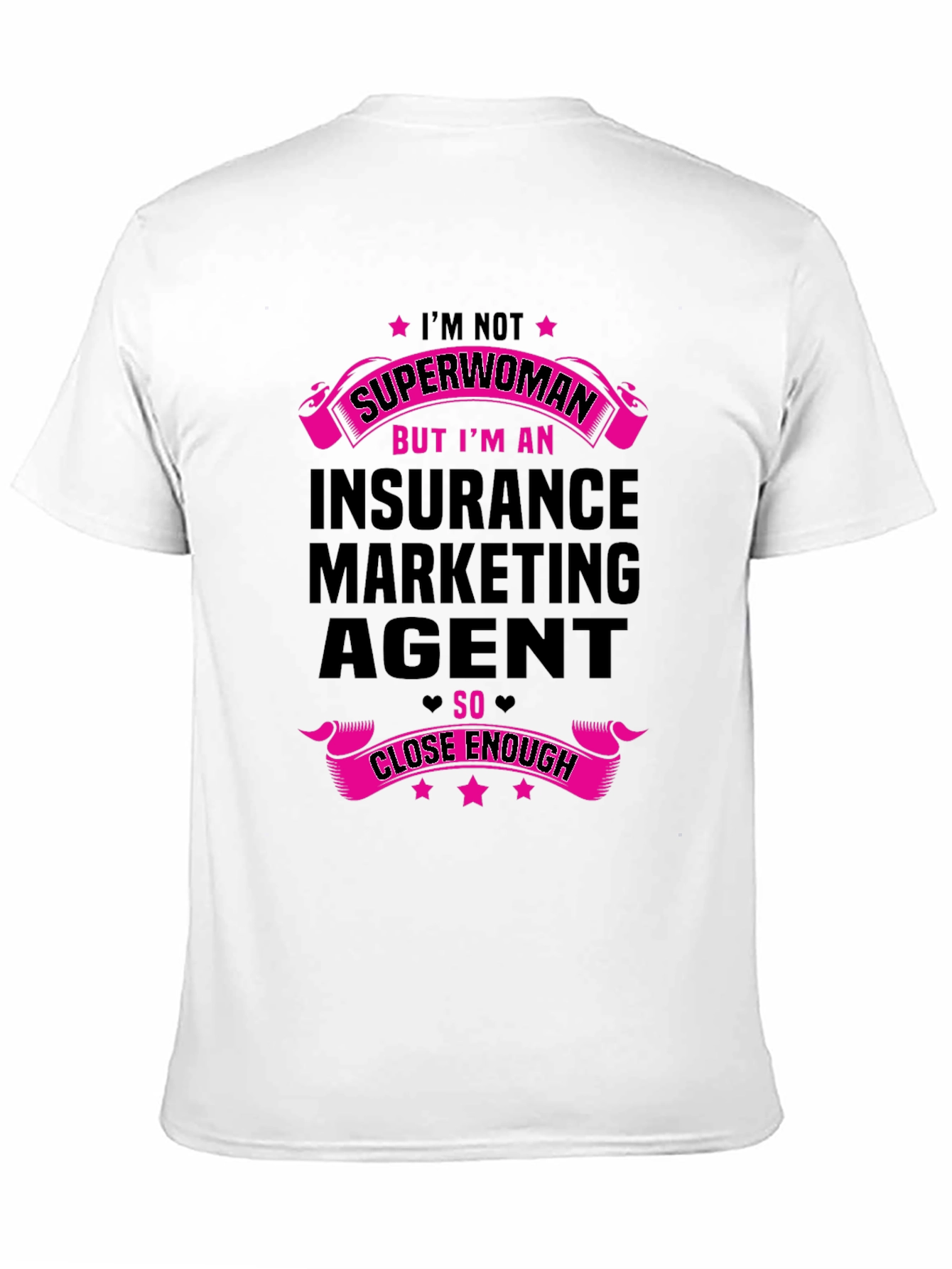 Insurance Agent Superwoman Graphic Tee - Black