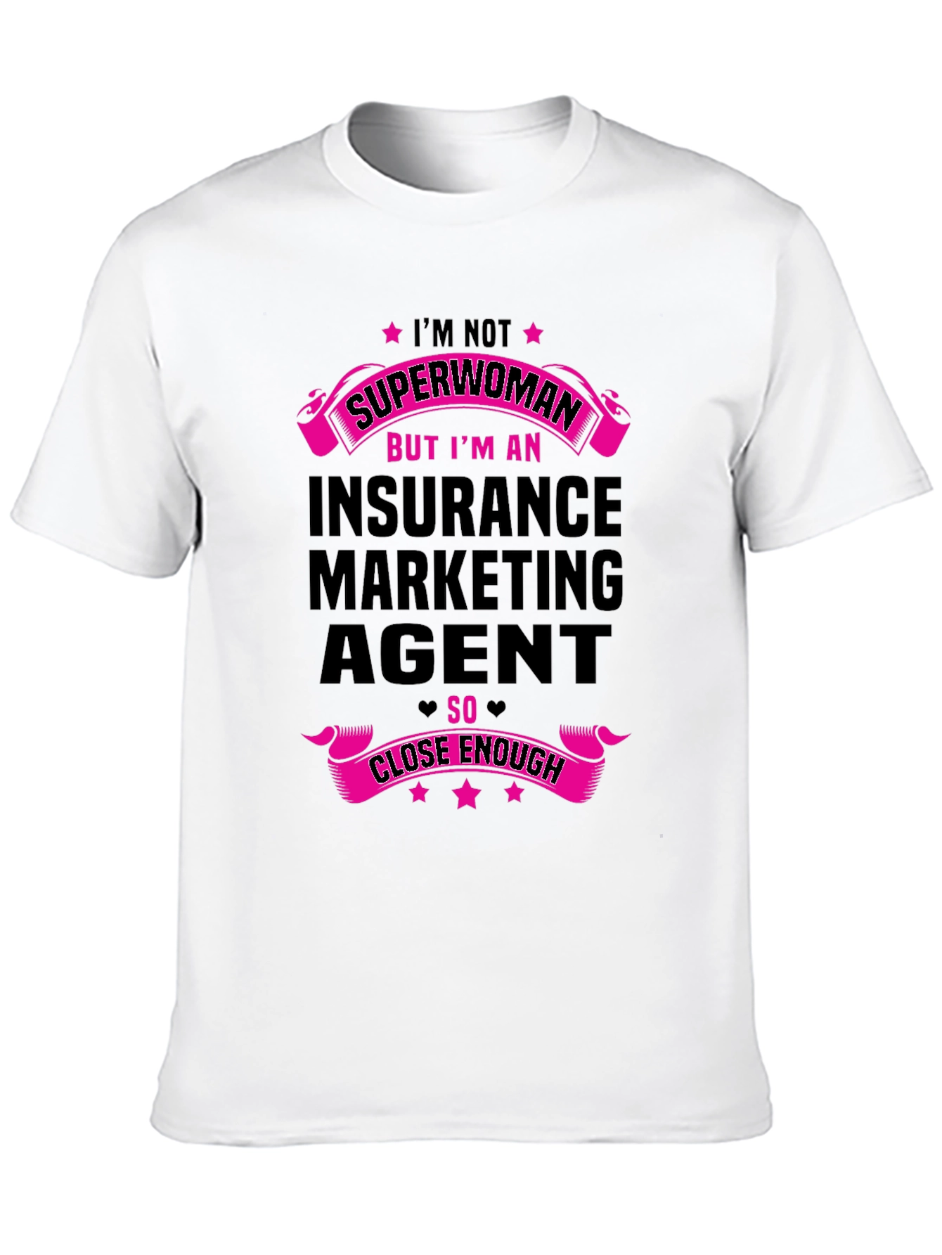 Insurance Agent Superwoman Graphic Tee - Black
