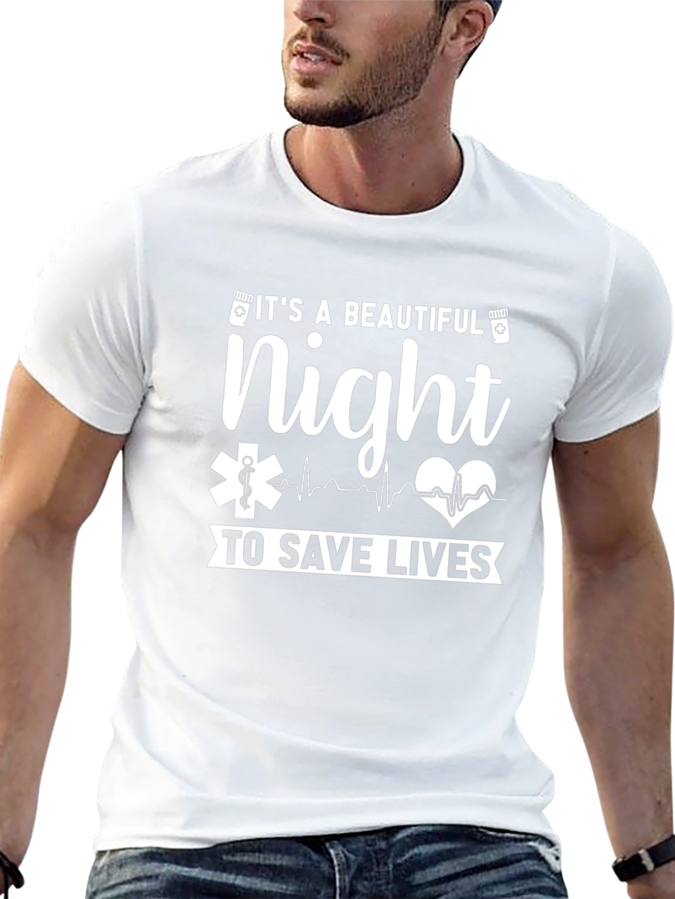 Beautiful Night To Save Lives Black T-Shirt