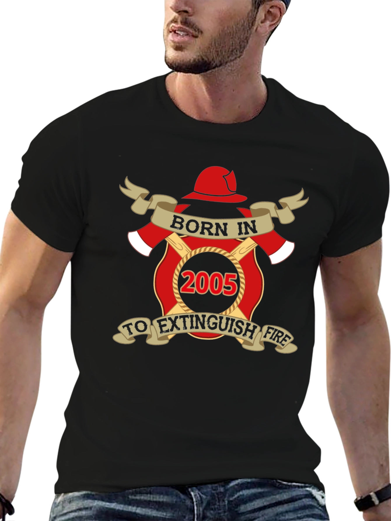 Born in 2005 Firefighter T-Shirt