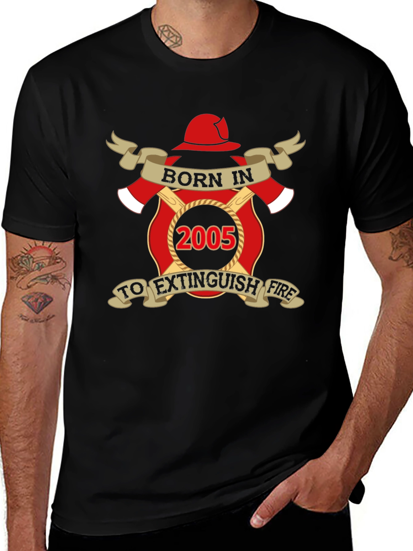 Born in 2005 Firefighter T-Shirt