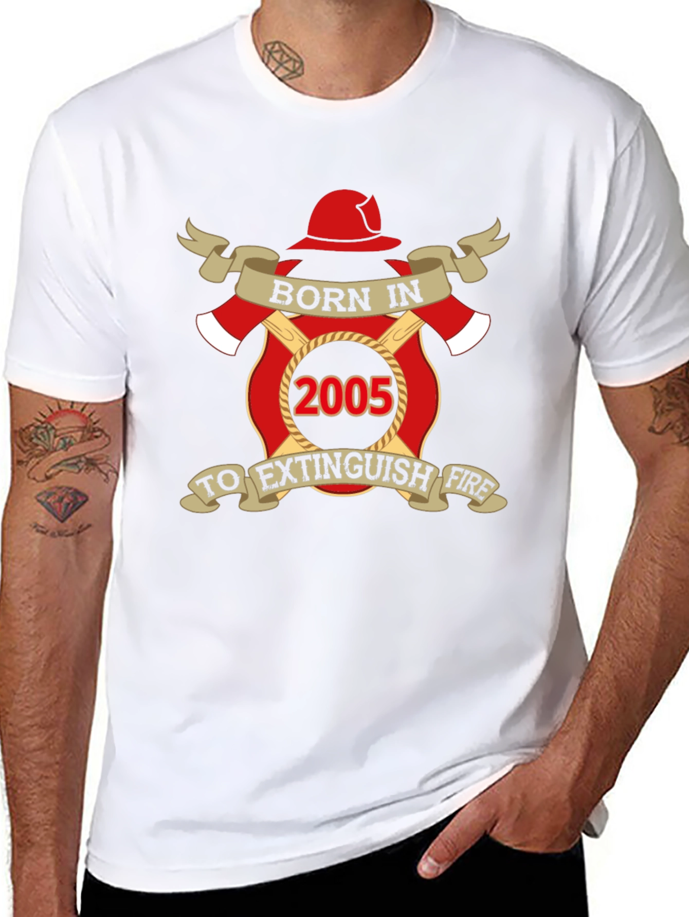 Born in 2005 Firefighter T-Shirt