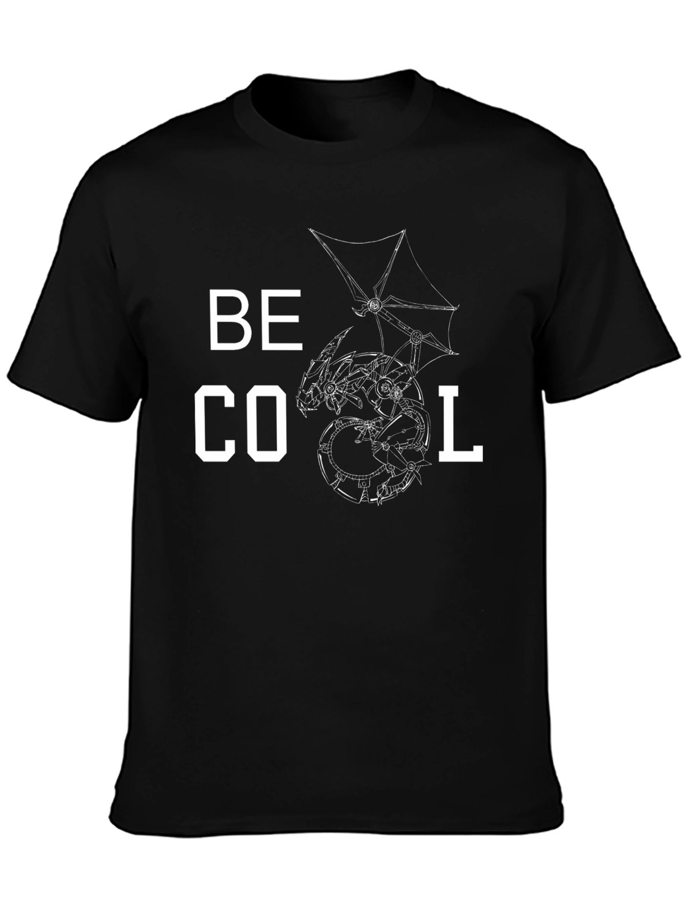Be Cool Dragon Graphic Tee - Stylish Mens T-Shirt