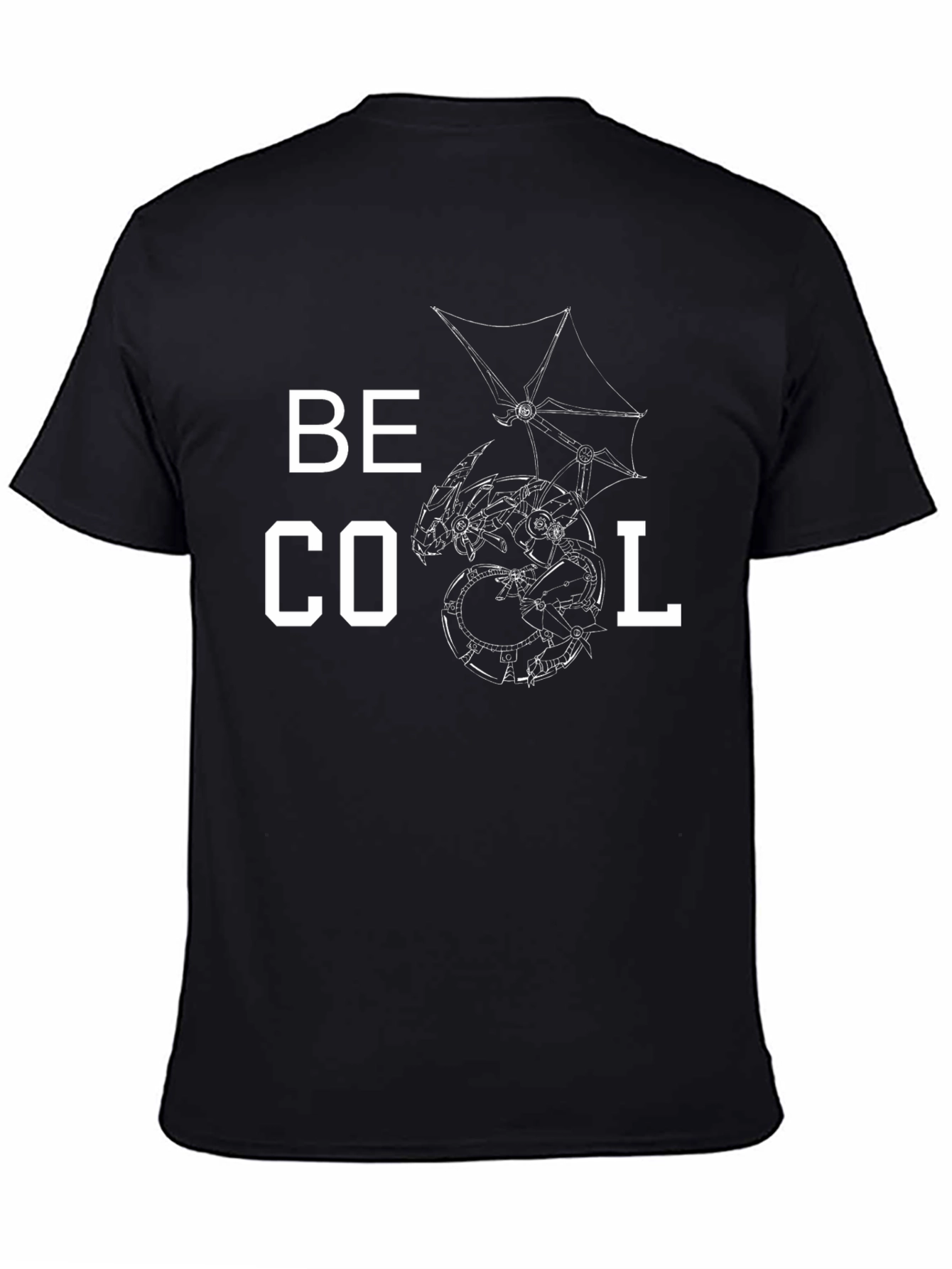 Be Cool Dragon Graphic Tee - Stylish Mens T-Shirt