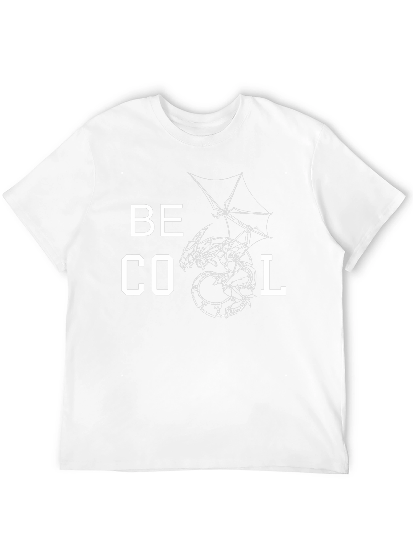 Be Cool Dragon Graphic Tee - Stylish Mens T-Shirt