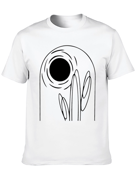 Abstract Black Graphic Tee - Unique Design