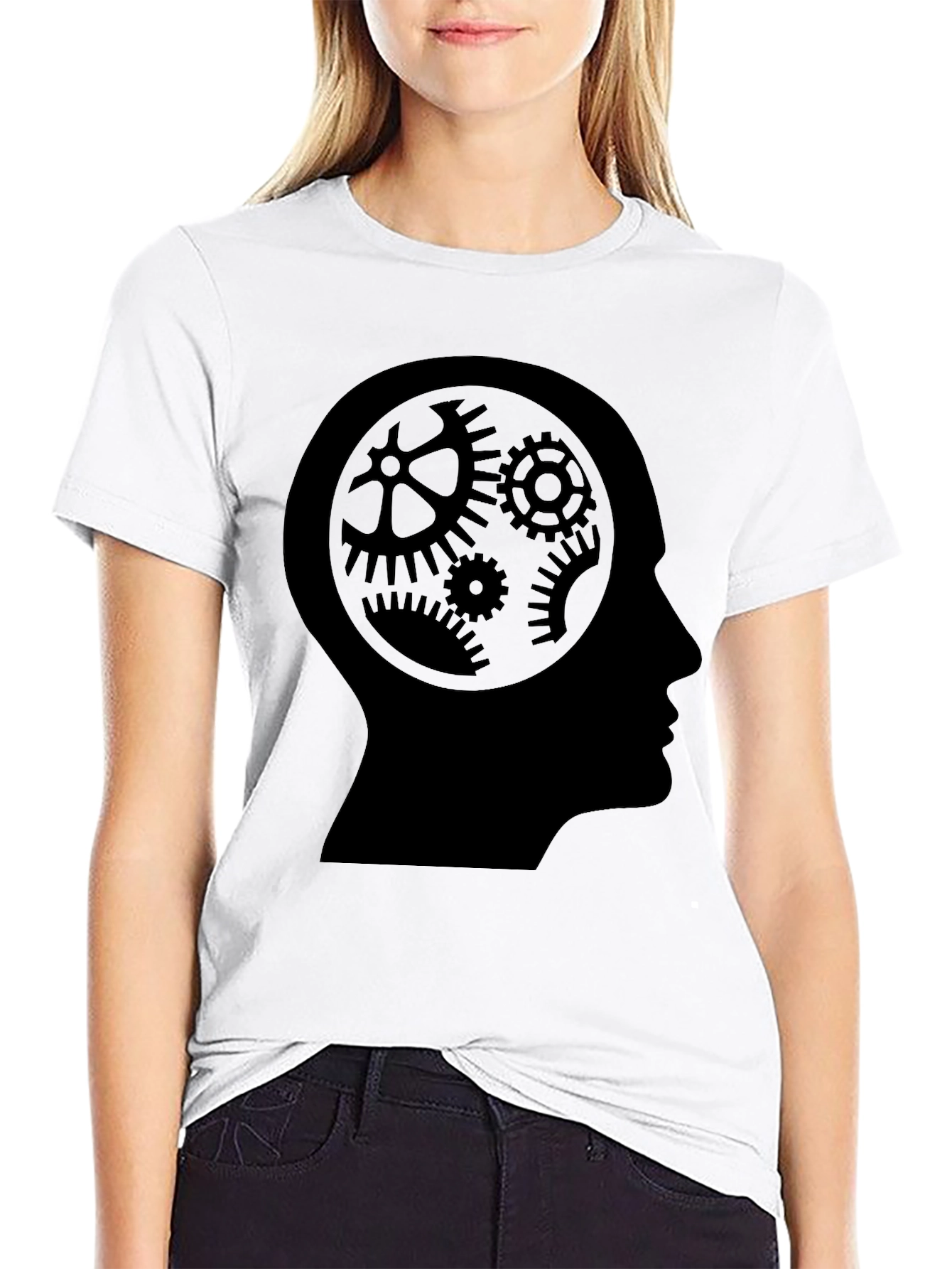 Cog Mind Black T-Shirt - Thinking Tee