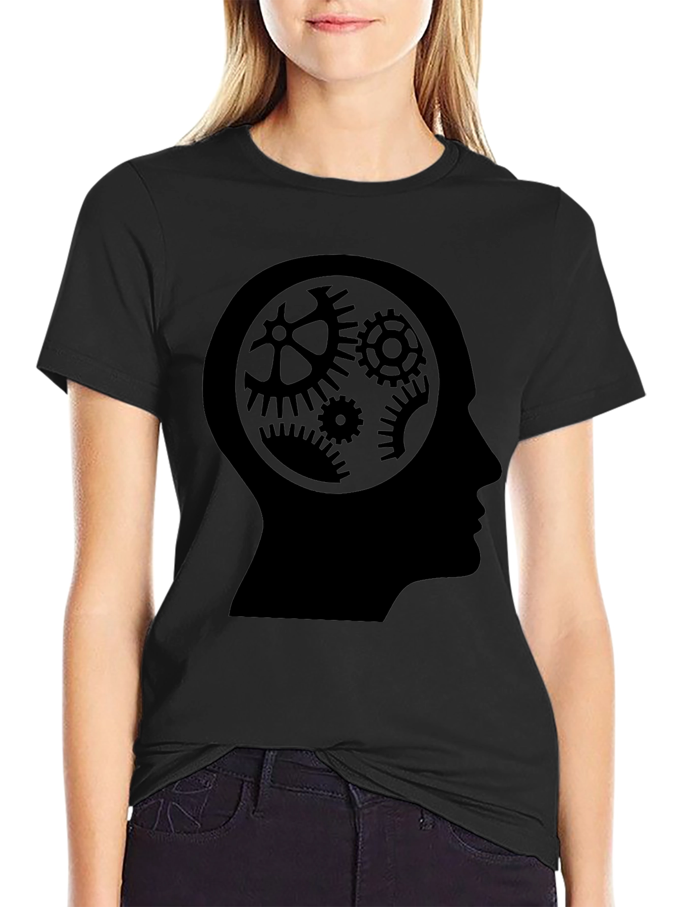 Cog Mind Black T-Shirt - Thinking Tee
