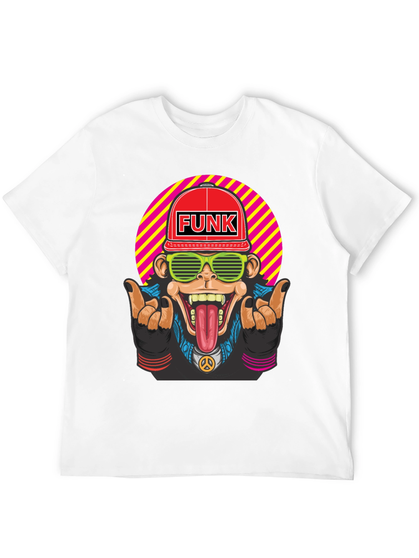 Funky Monkey Graphic T-Shirt - Retro Style