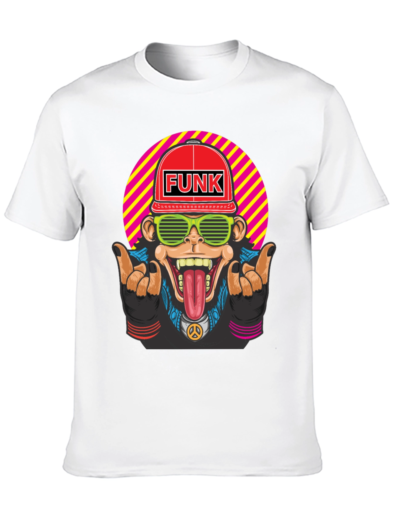 Funky Monkey Graphic T-Shirt - Retro Style
