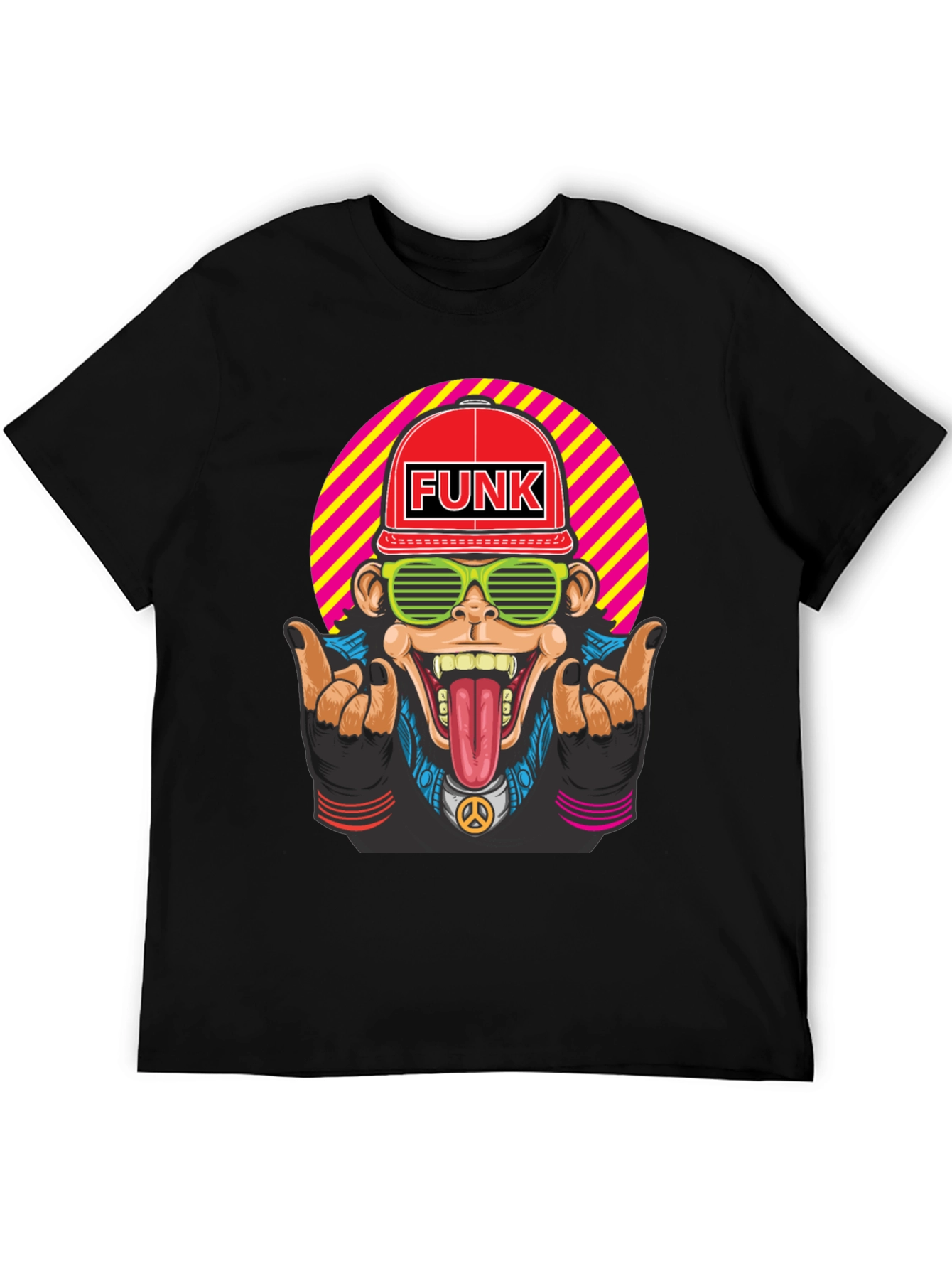 Funky Monkey Graphic T-Shirt - Retro Style