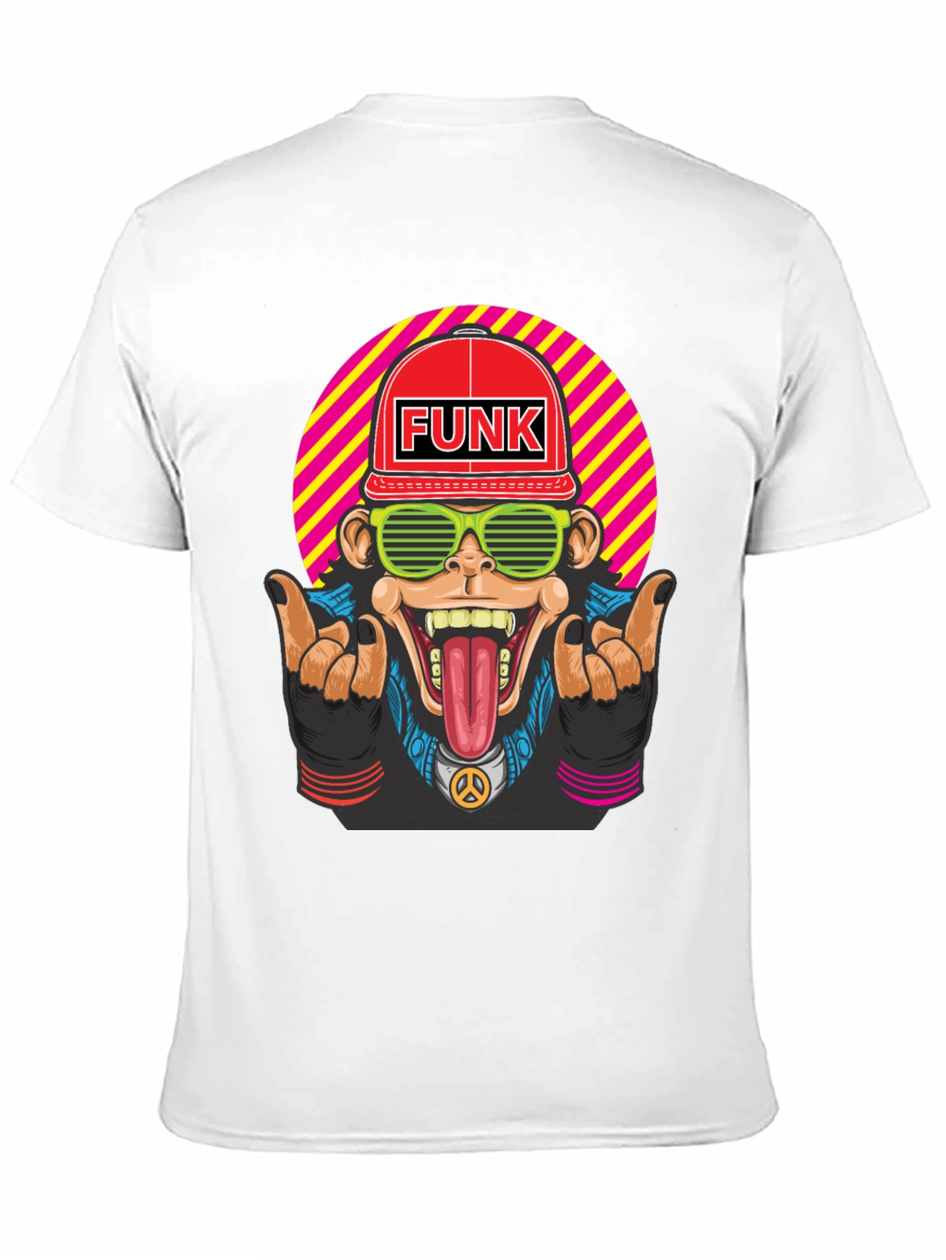 Funky Monkey Graphic T-Shirt - Retro Style