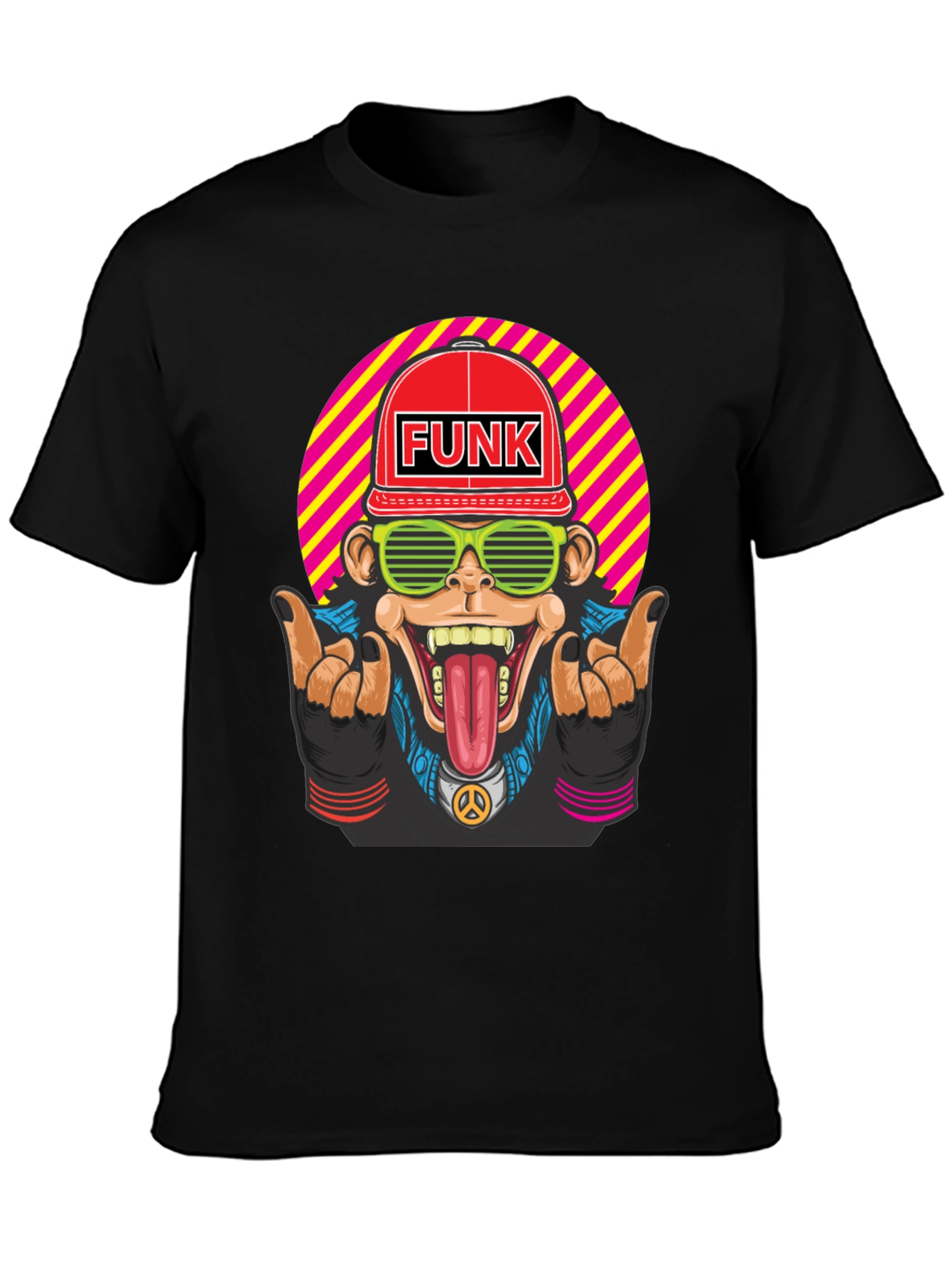 Funky Monkey Graphic T-Shirt - Retro Style