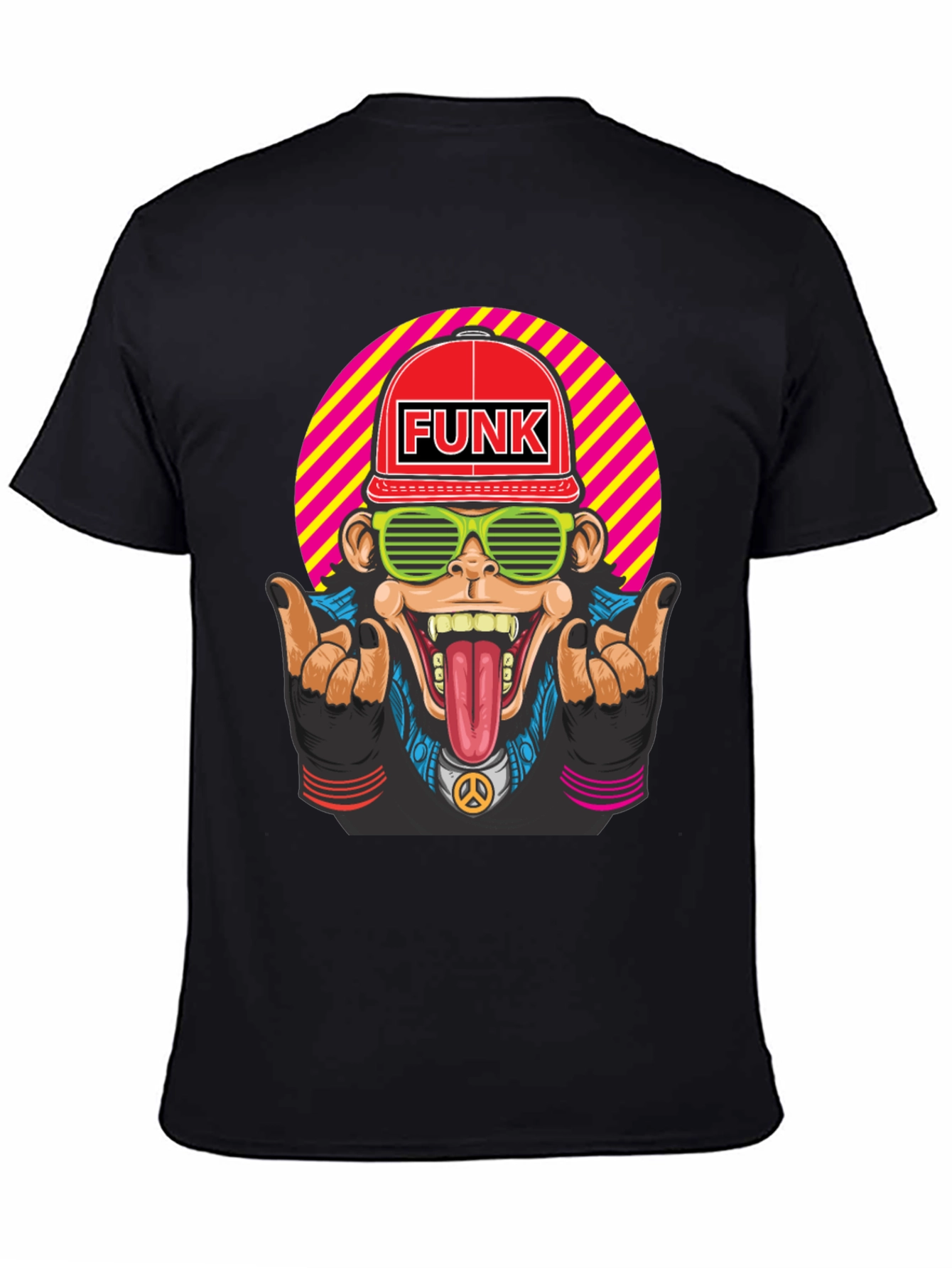 Funky Monkey Graphic T-Shirt - Retro Style
