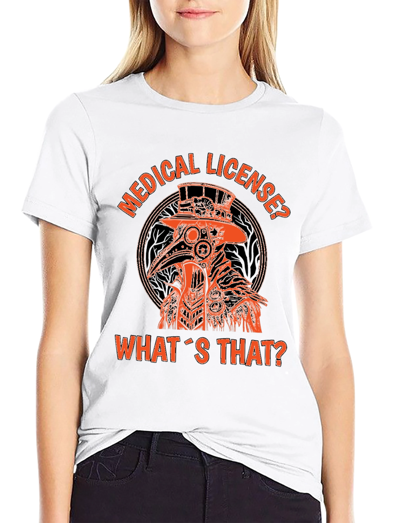 Plague Doctor Graphic T-Shirt - Medical License?