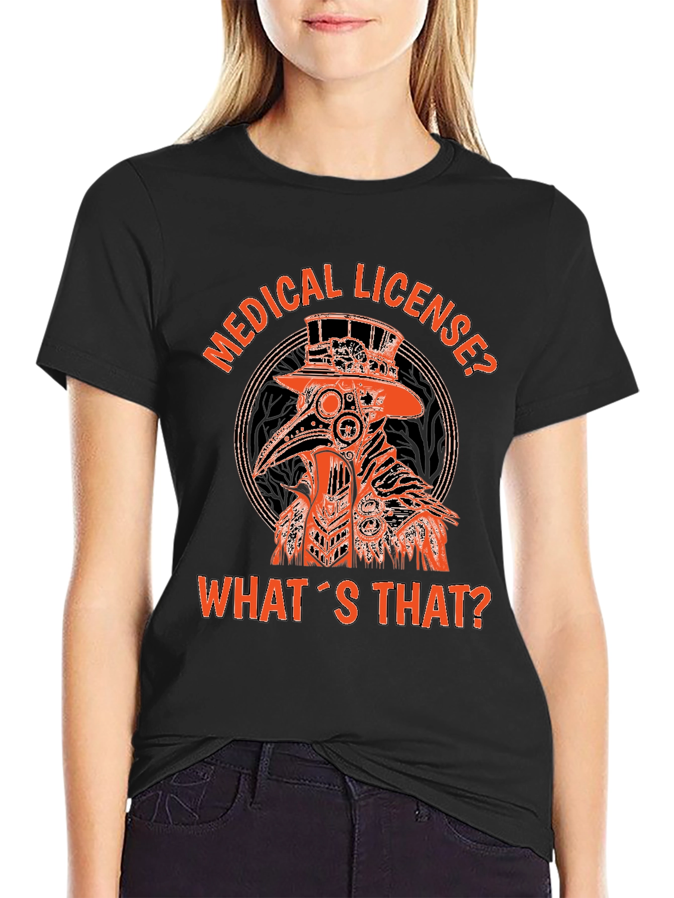 Plague Doctor Graphic T-Shirt - Medical License?