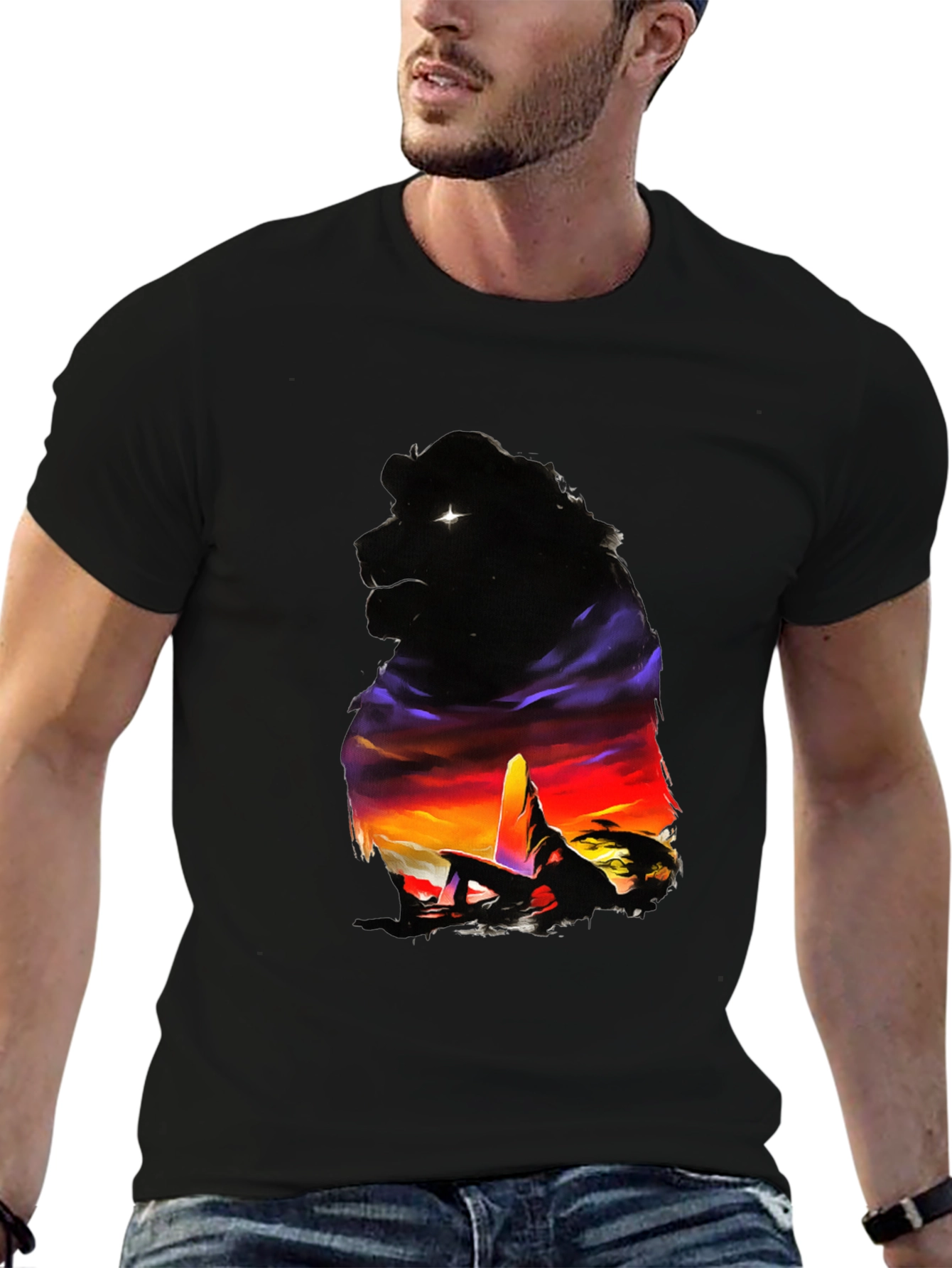 Lion King Sunset T-Shirt - Pride Lands Design
